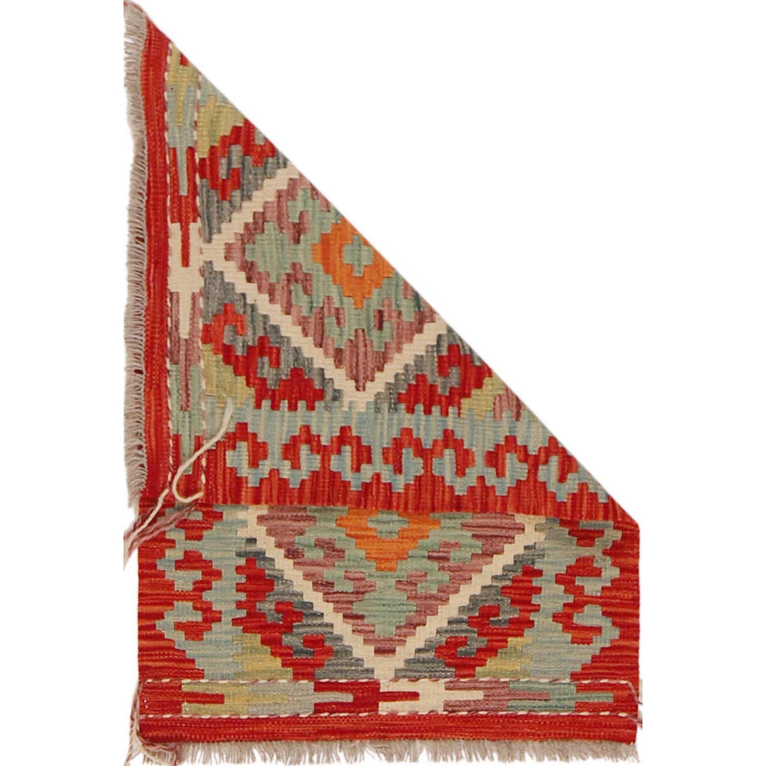 Handmade Vegetable Kilim 2' 0" x 2' 11" (ft) - No. P36302