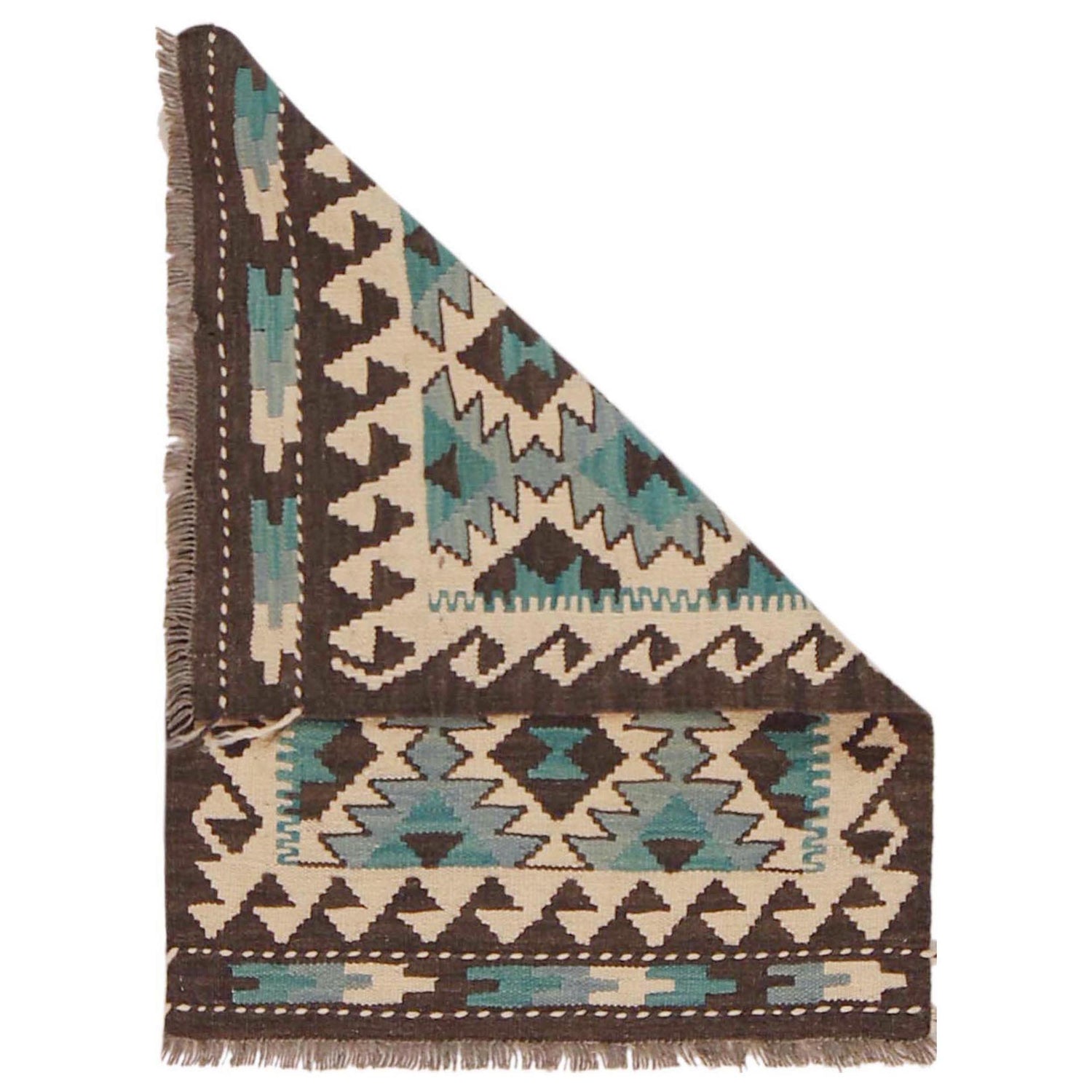 Handmade Vegetable Kelim 2' 1" x 2' 11" (ft) - No. P36305