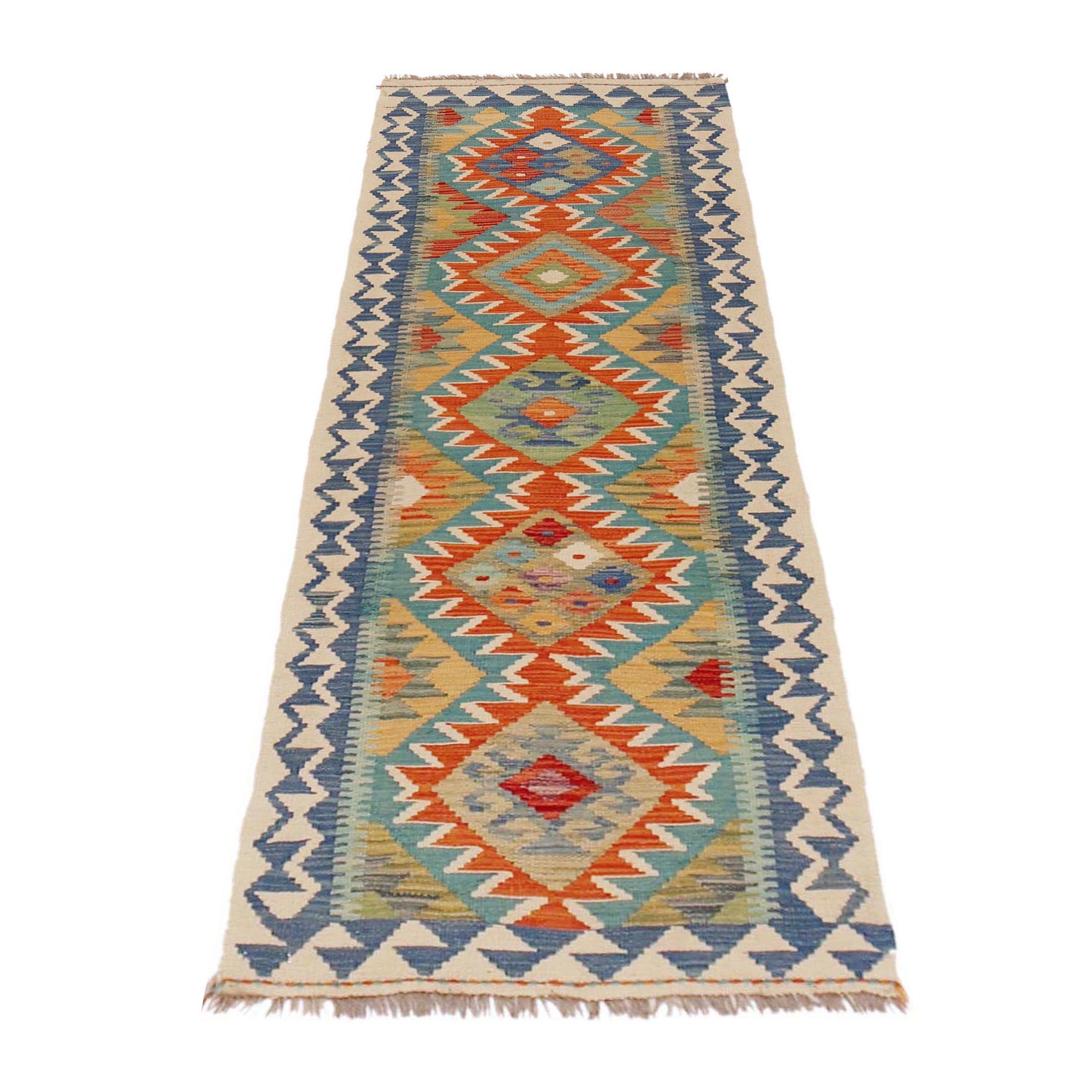 Vegetable Kelim Runner 2' 1" x 6' 3" (ft)- No. P36309