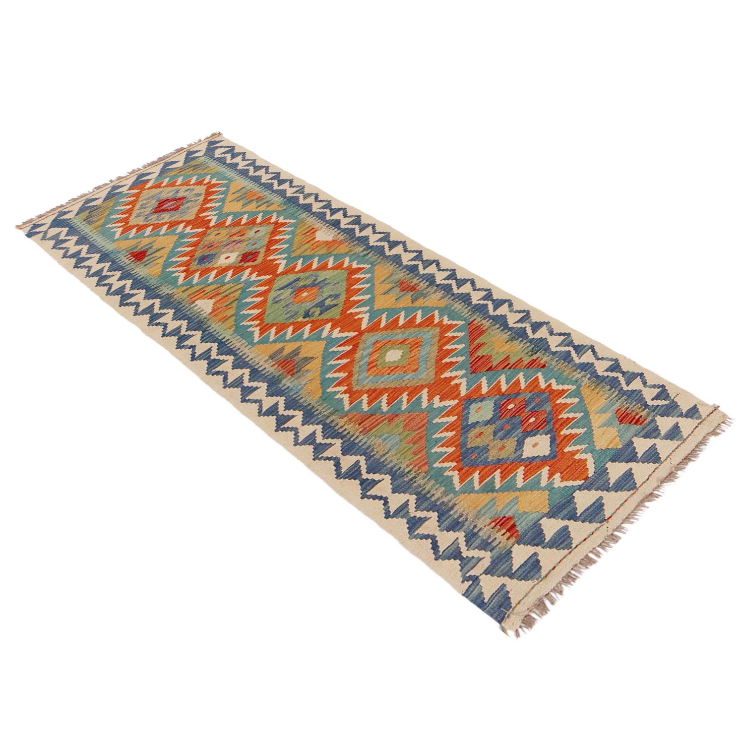 Vegetable Kelim Runner 2' 1" x 6' 3" (ft)- No. P36309