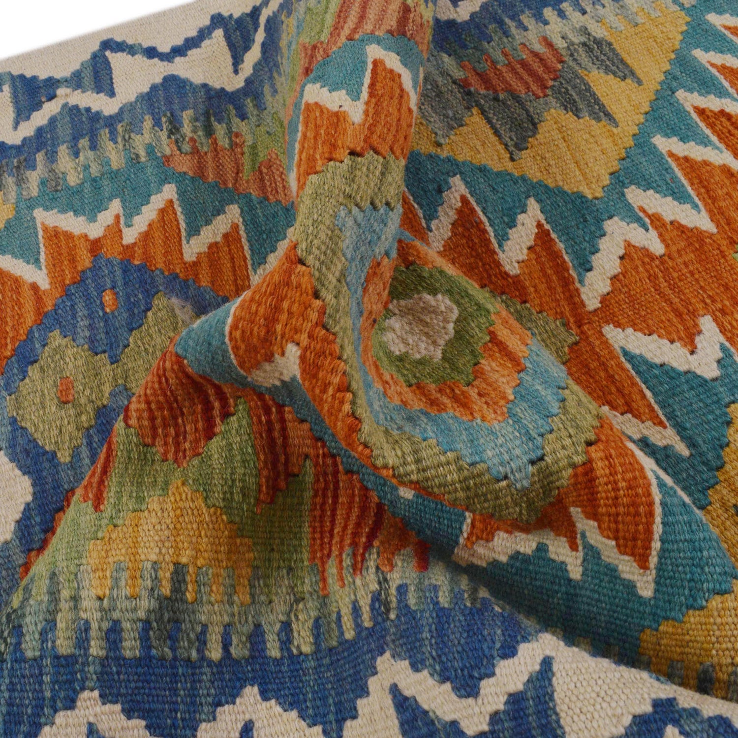 Vegetable Kelim Runner 2' 1" x 6' 3" (ft)- No. P36309