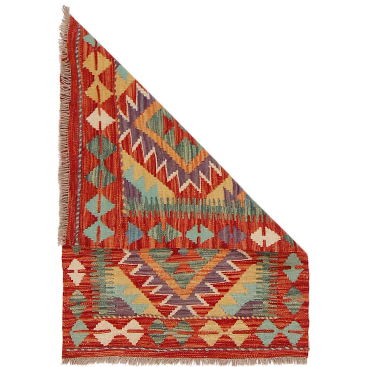 Handmade Vegetable Kilim 2' 0" x 2' 9" (ft) - No. P36312