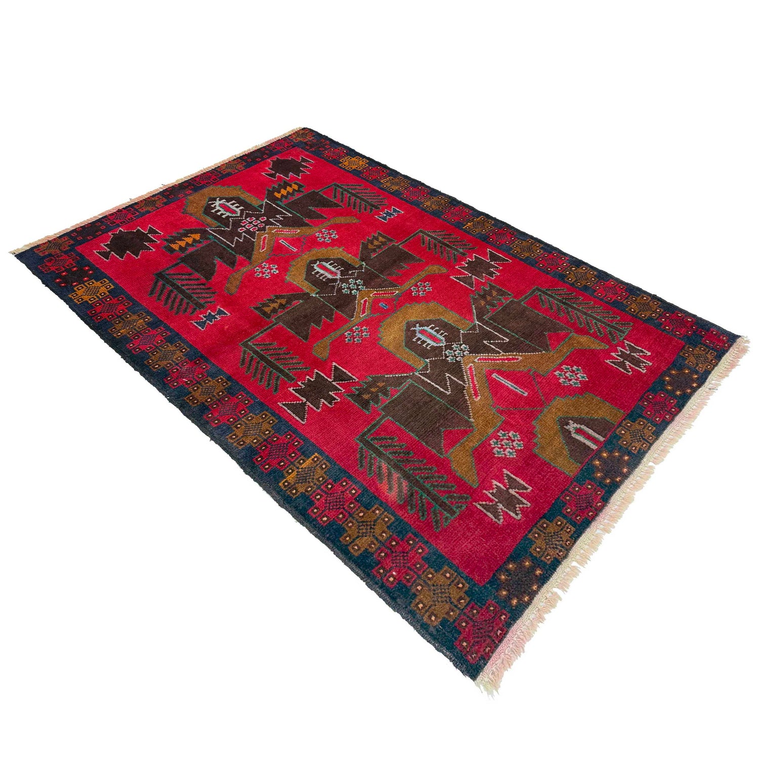 Traditional Baloch Rug 2' 11" x 4' 9" (ft) - No. P36328