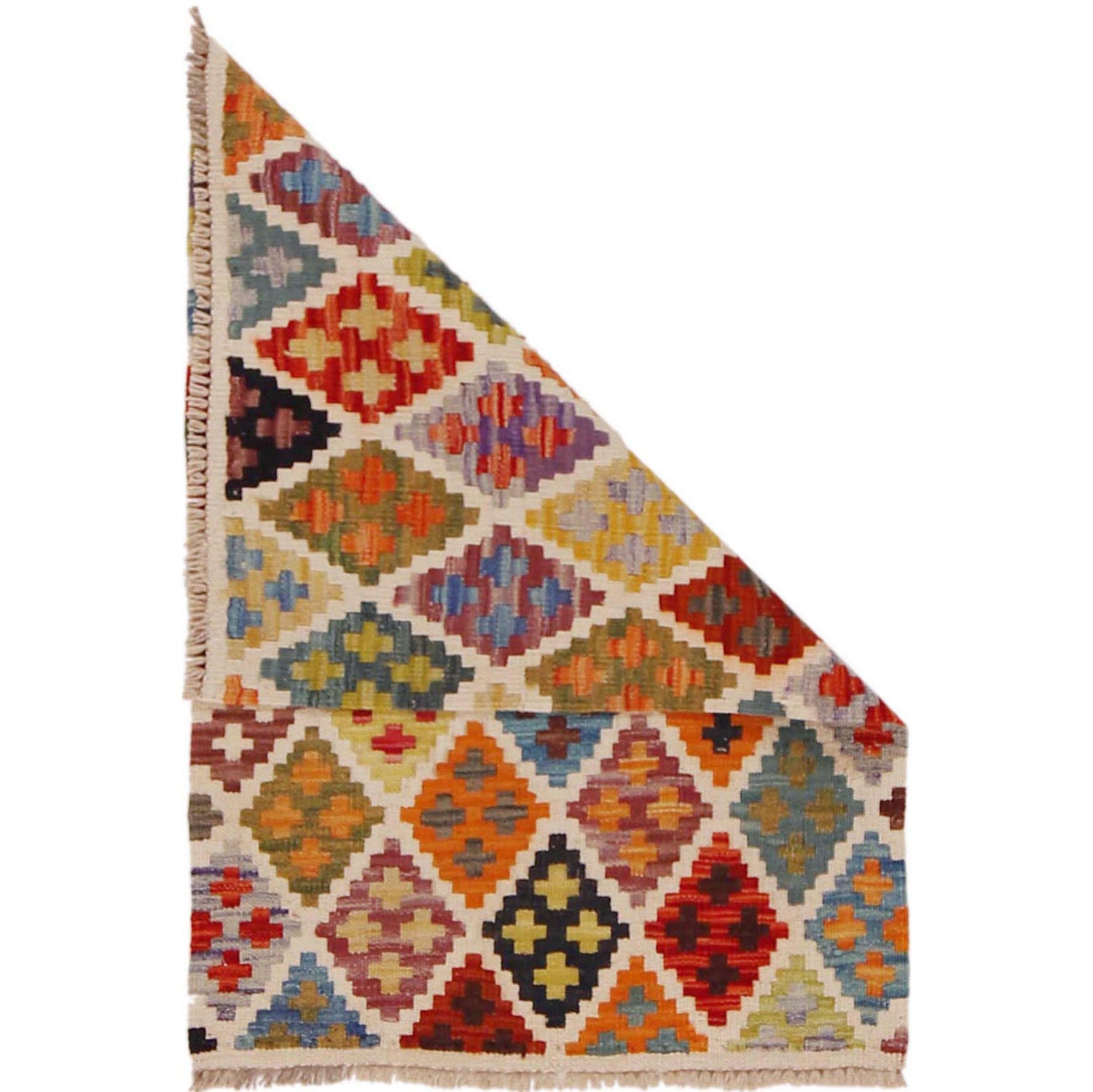 Handmade Vegetable Kilim 2' 0" x 3' 1" (ft) - No. P36476
