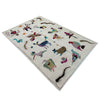 Shape Embroidery Dhurrie 3' 11" x 6' 3" (ft) - No. P36723