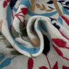 Ivory Color Embroidery Flatweave Kilim 3' 11" x 6' 3" (ft) - No. P36724