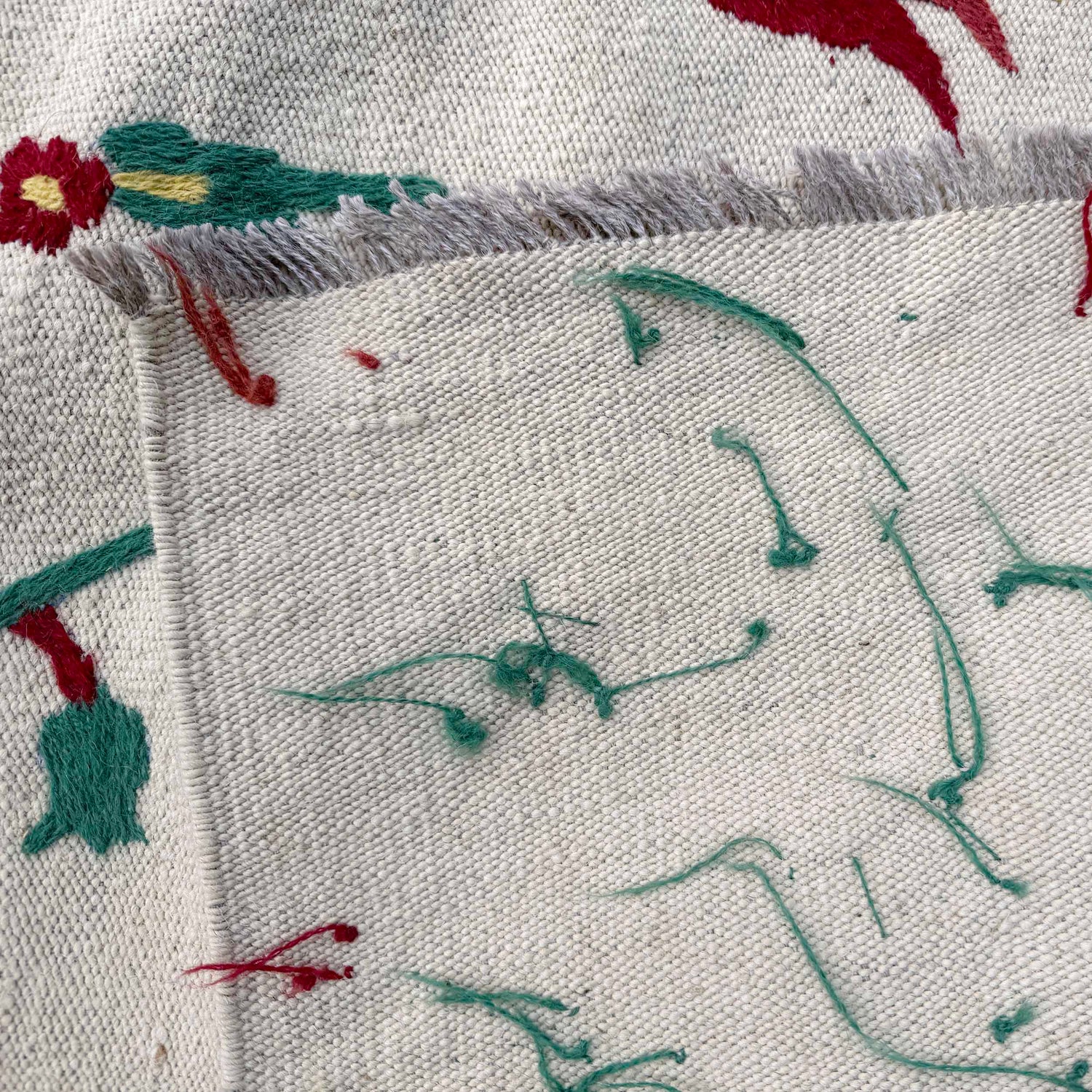 Handmade Embroidery Kilim 5' 7" x 7' 10" (ft) - No. P36864