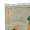 Ivory Color Embroidery Flatweave Kilim 3' 8" x 6' 3" (ft) - No. P36865