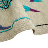Ivory Color Embroidery Flatweave Kilim 3' 8" x 6' 3" (ft) - No. P36865