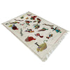 Hand Knotted Embroidery Kilim 4' 0" x 6' 4" (ft) - No. P36867