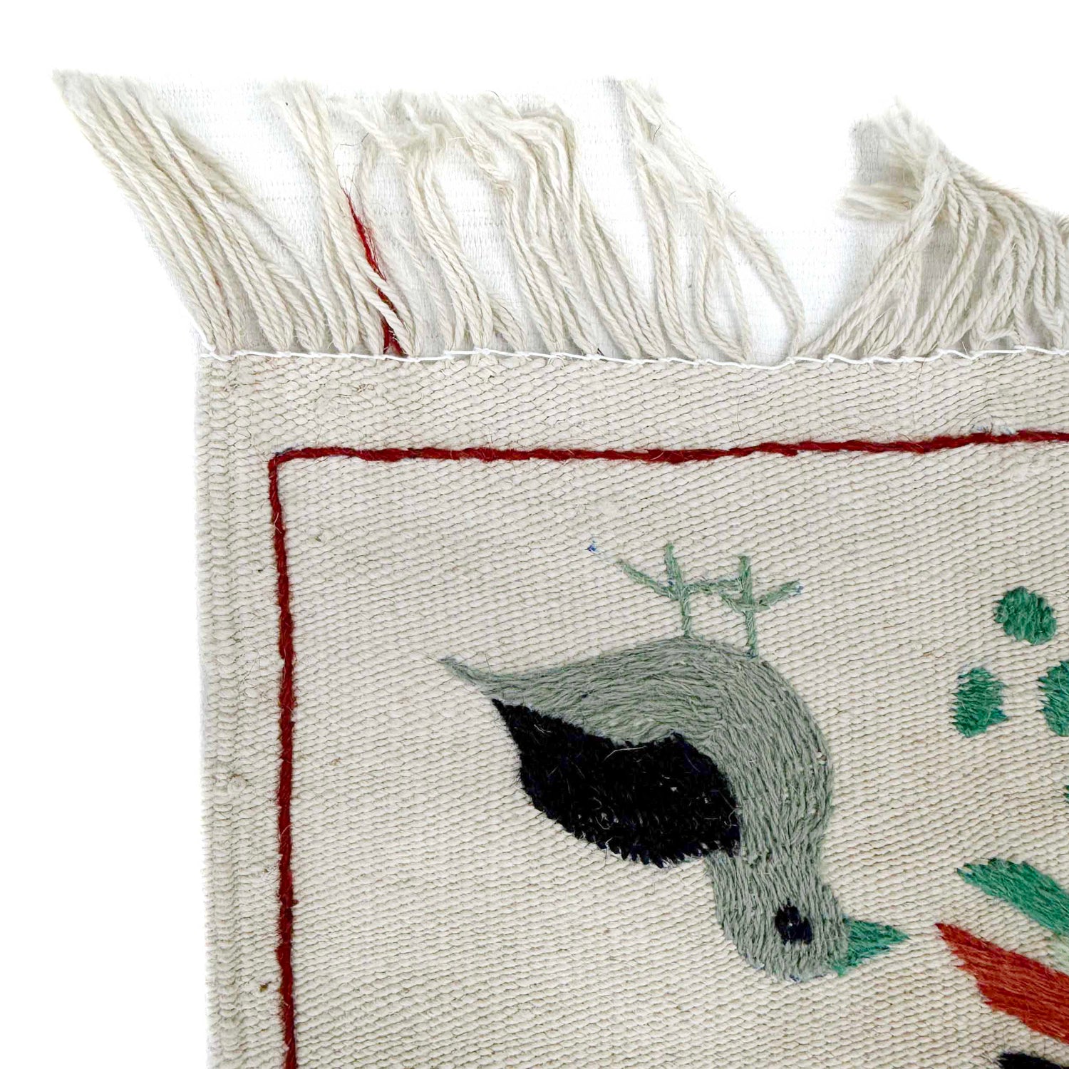 Hand Knotted Embroidery Kilim 4' 0" x 6' 4" (ft) - No. P36867