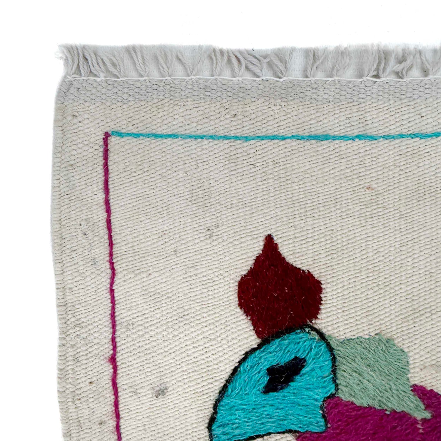 Pakistani Embroidery Kelim 3' 1" x 5' 4" (ft) - No. P36869