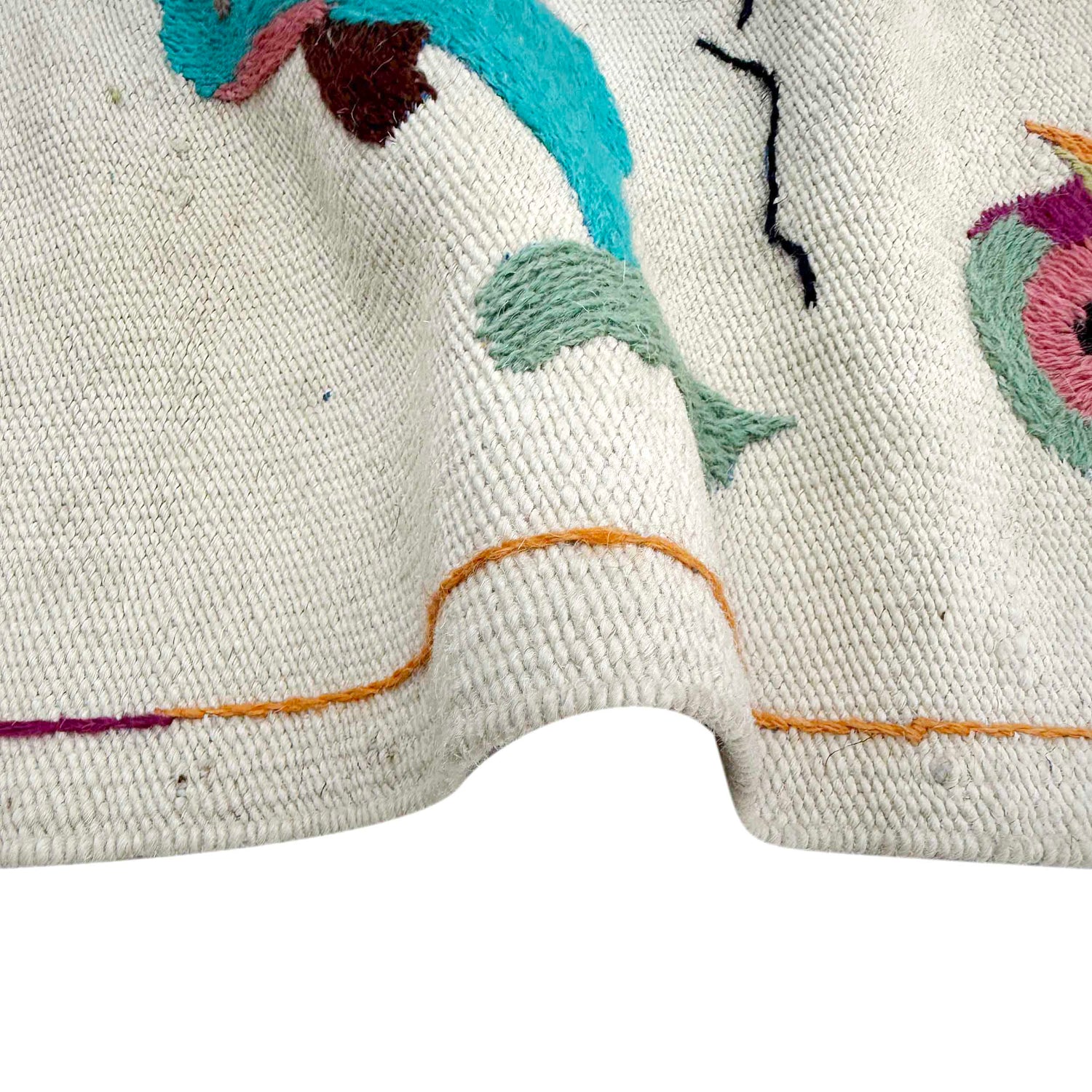 Pakistani Embroidery Kelim 3' 1" x 5' 4" (ft) - No. P36869