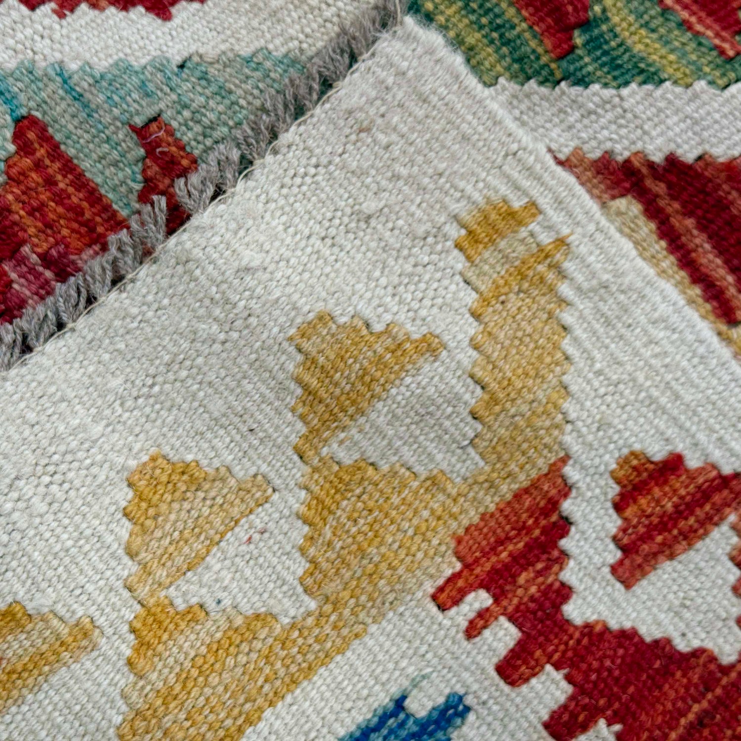 Handmade Vegetable Kilim 9' 7" x 12' 11" (ft) - No. P36875