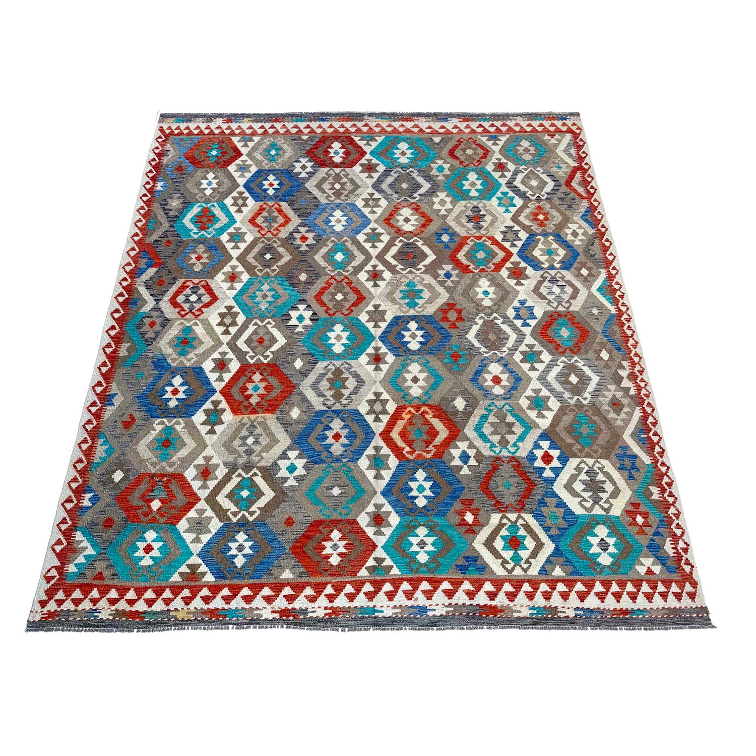 Handmade Vegetable Kilim 8' 3" x 10' 0" (ft) - No. P36878