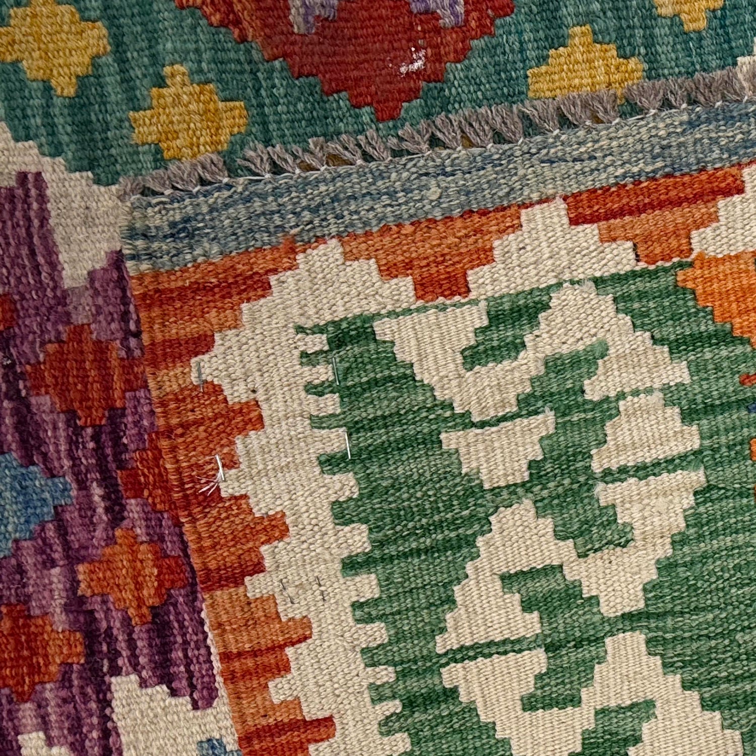 Handmade Vegetable Kilim 8' 5" x 10' 1" (ft) - No. P36881