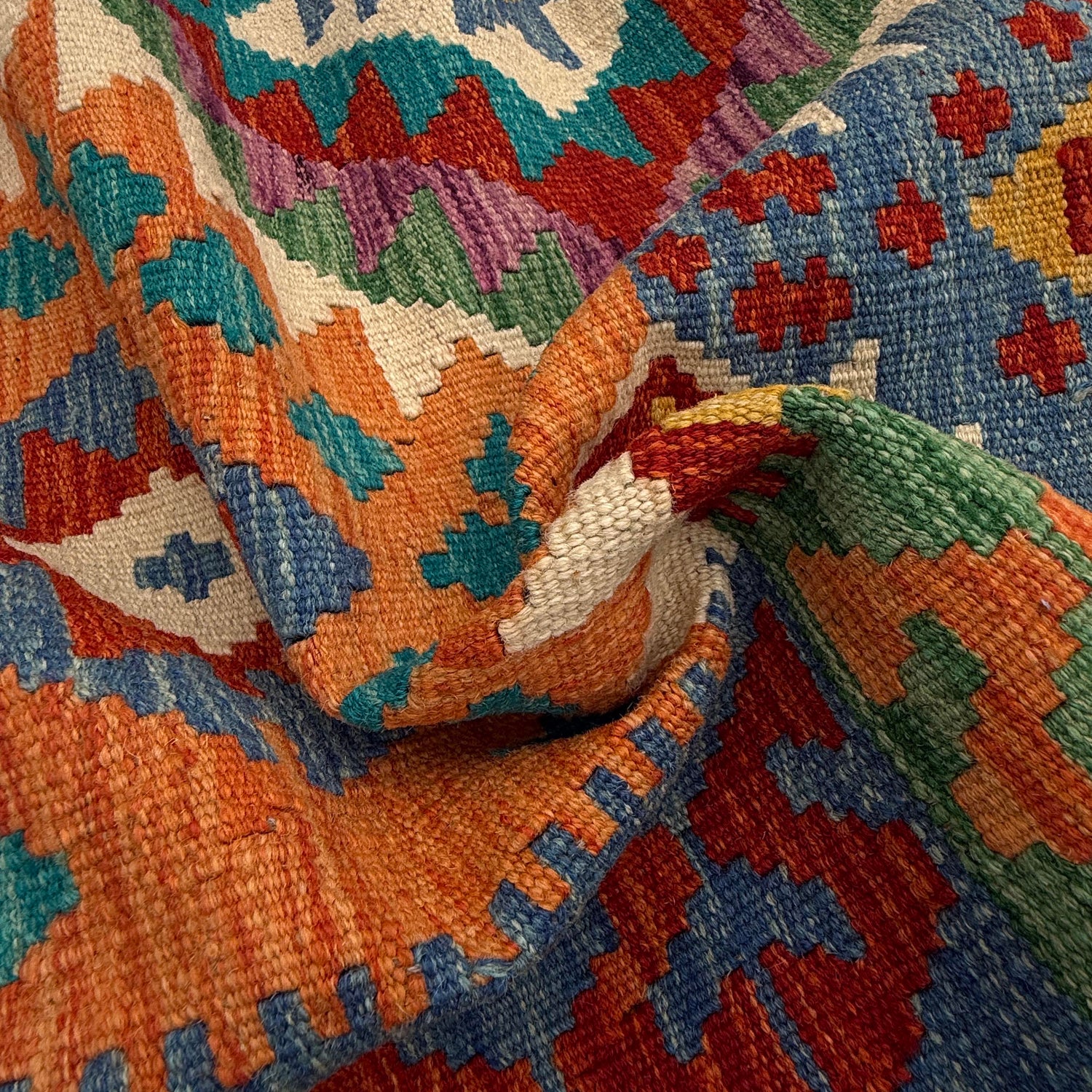 Handmade Vegetable Kilim 8' 5" x 10' 1" (ft) - No. P36881