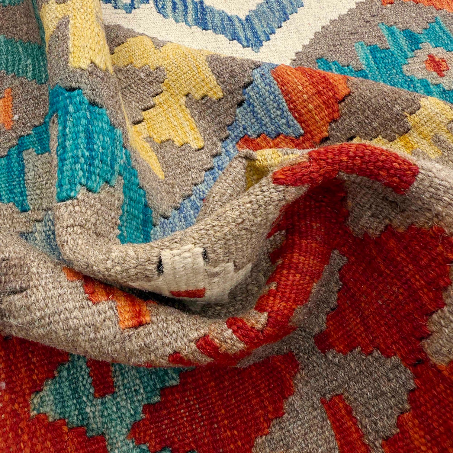 Handmade Vegetable Kelim 8' 6" x 9' 7" (ft) - No. P36886