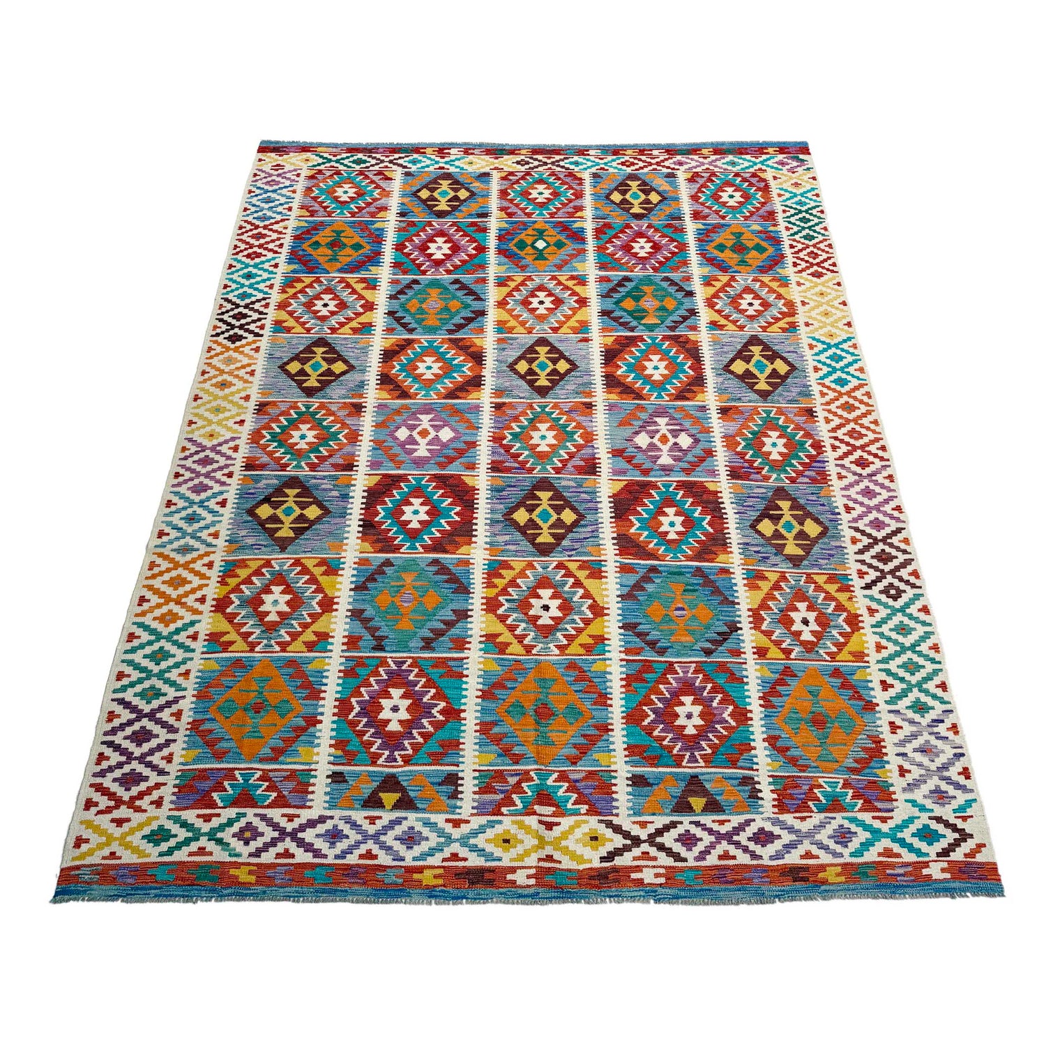 Handmade Vegetable Kelim 8' 2" x 11' 8" (ft) - No. P36889