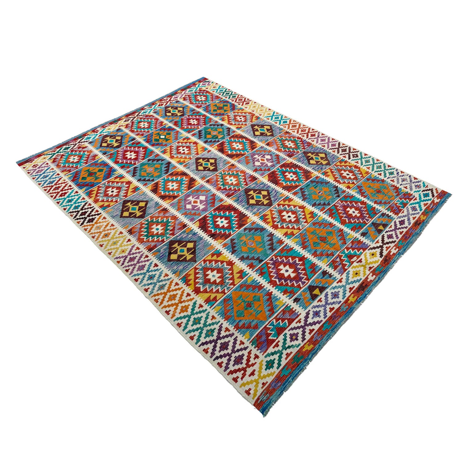Handmade Vegetable Kelim 8' 2" x 11' 8" (ft) - No. P36889