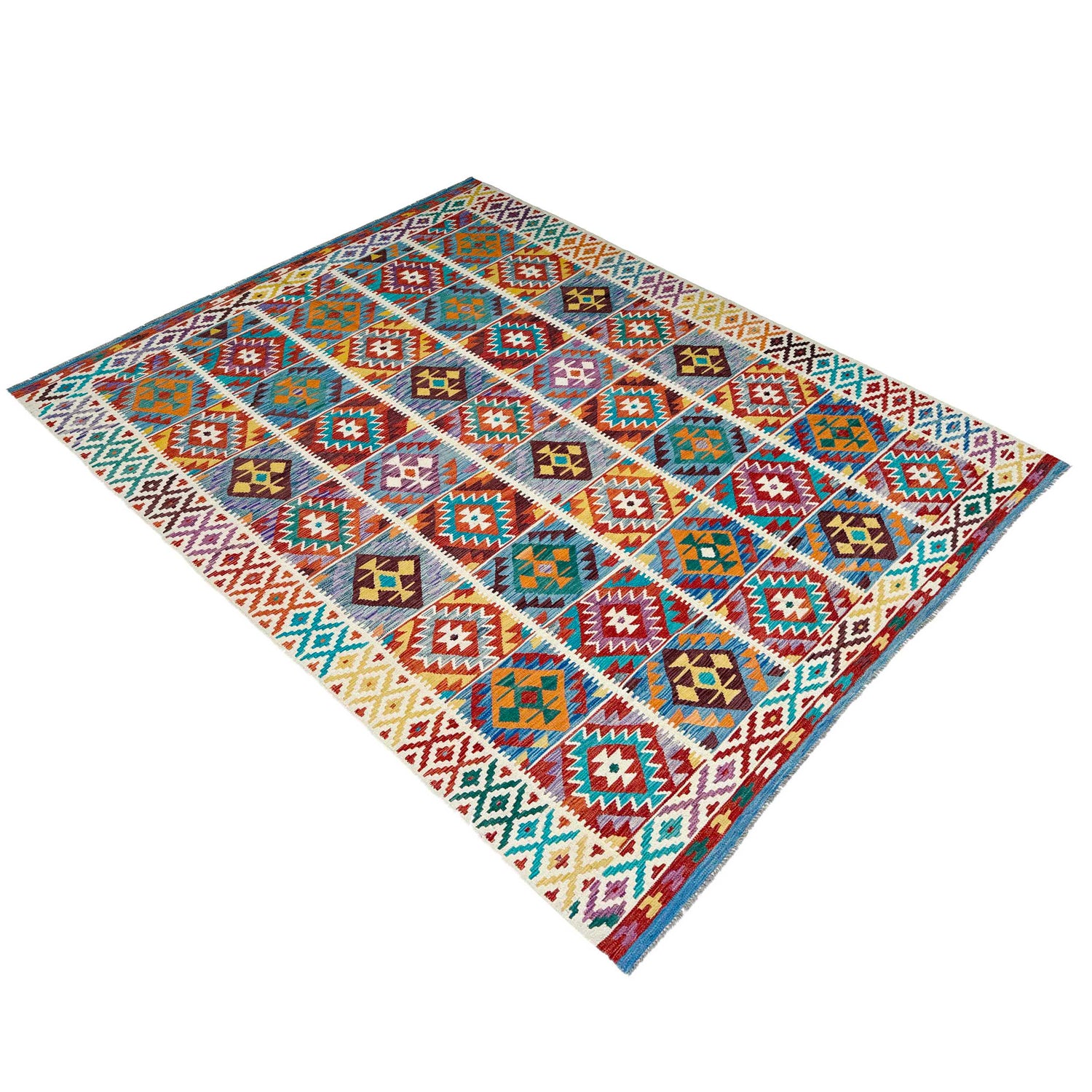 Handmade Vegetable Kelim 8' 2" x 11' 8" (ft) - No. P36889