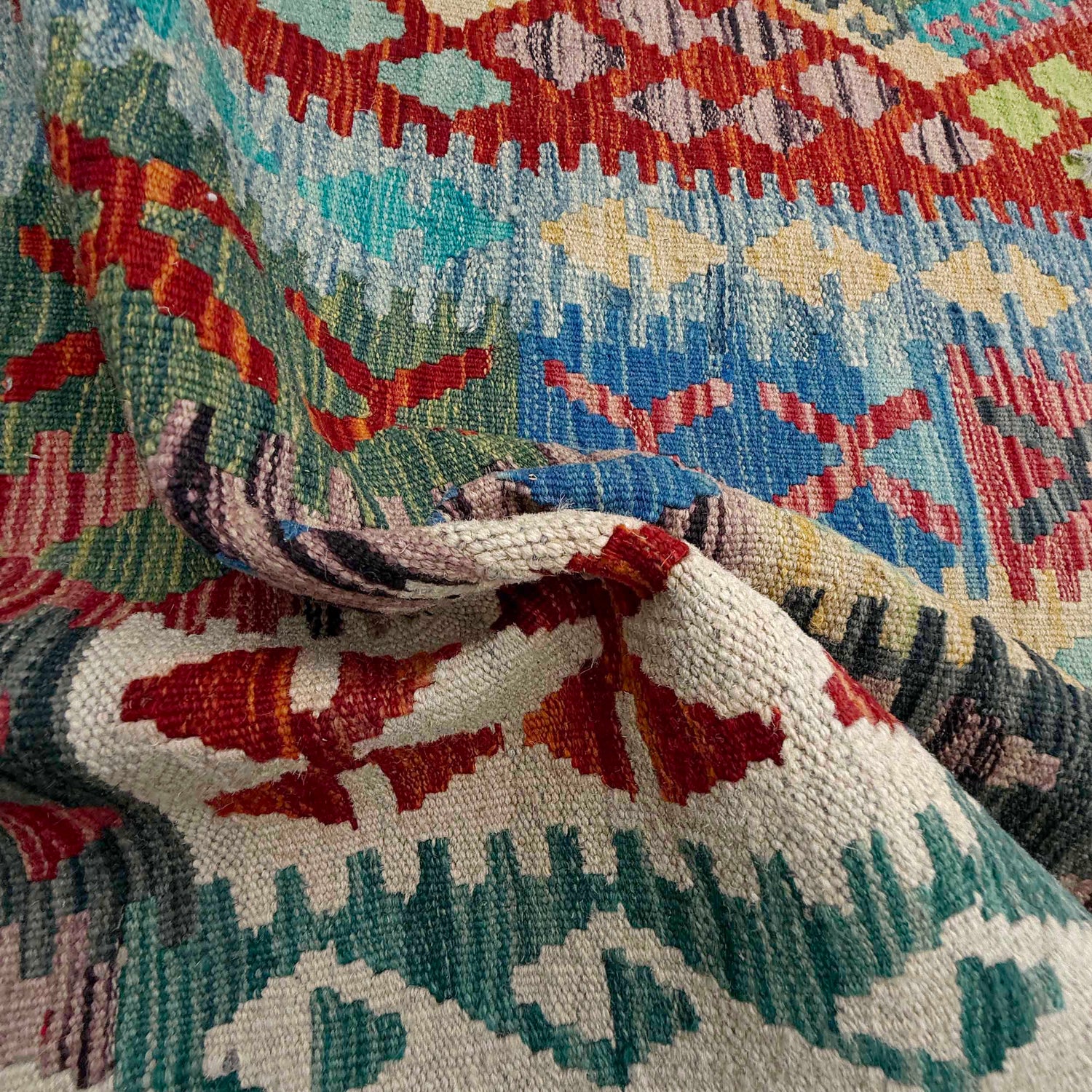 Handmade Vegetable Kilim 8' 10" x 11' 6" (ft) - No. P36891