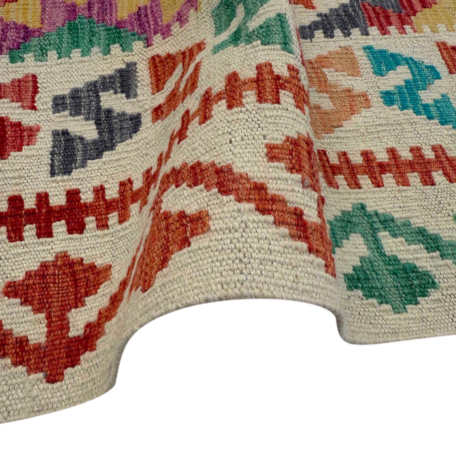 Handmade Vegetable Kelim 8' 2" x 10' 1" (ft) - No. P36904