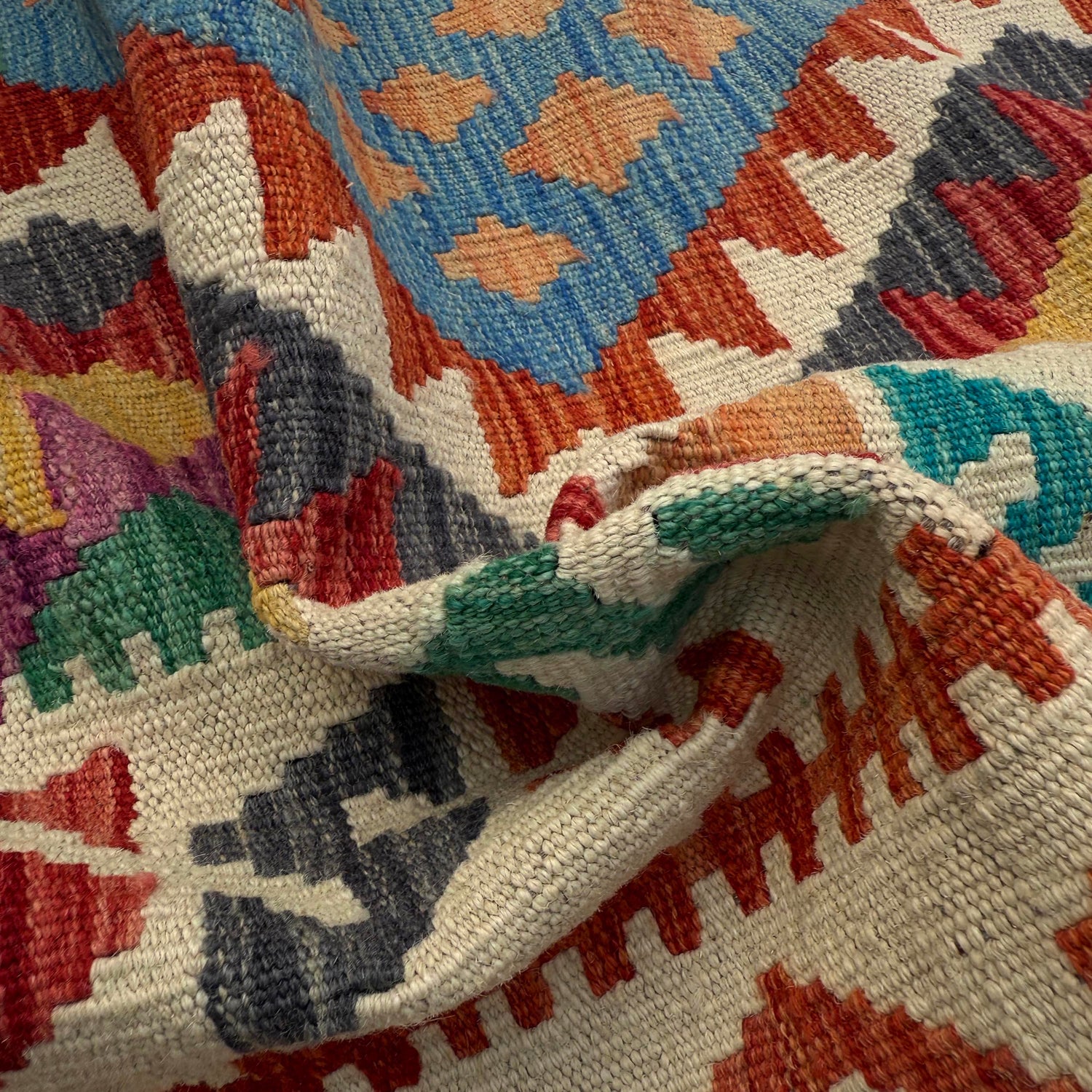 Handmade Vegetable Kelim 8' 2" x 10' 1" (ft) - No. P36904