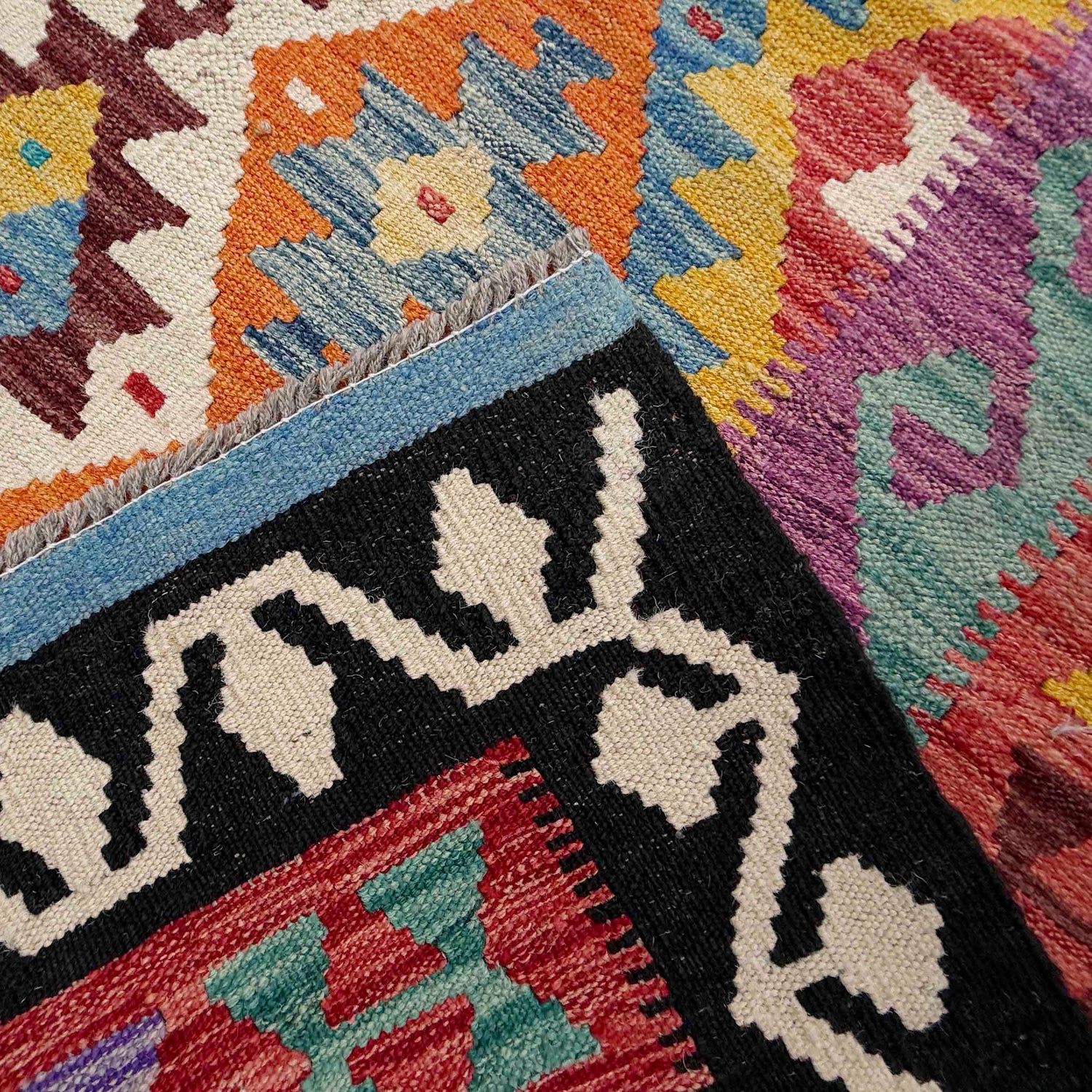 Handmade Vegetable Kilim 8' 4" x 9' 9" (ft) - No. P36906