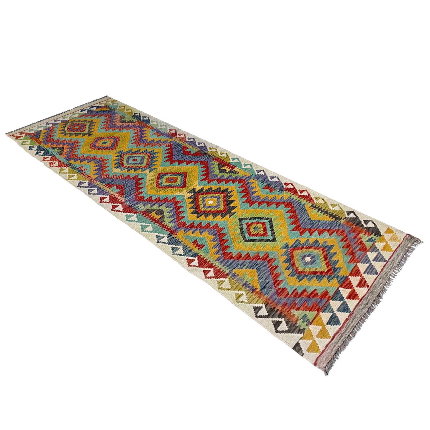 Vegetable Kilim Runner 2' 8" x 8' 5" (ft) - No. P36944