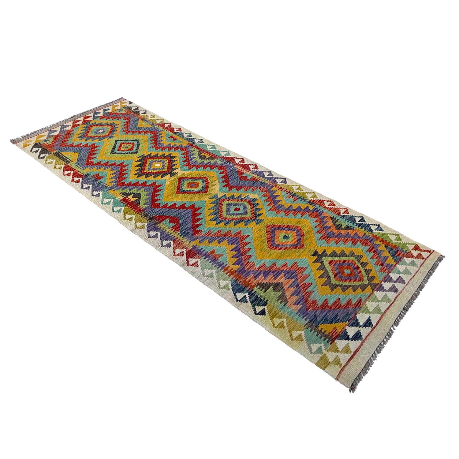 Vegetable Kilim Runner 2' 8" x 8' 5" (ft) - No. P36944