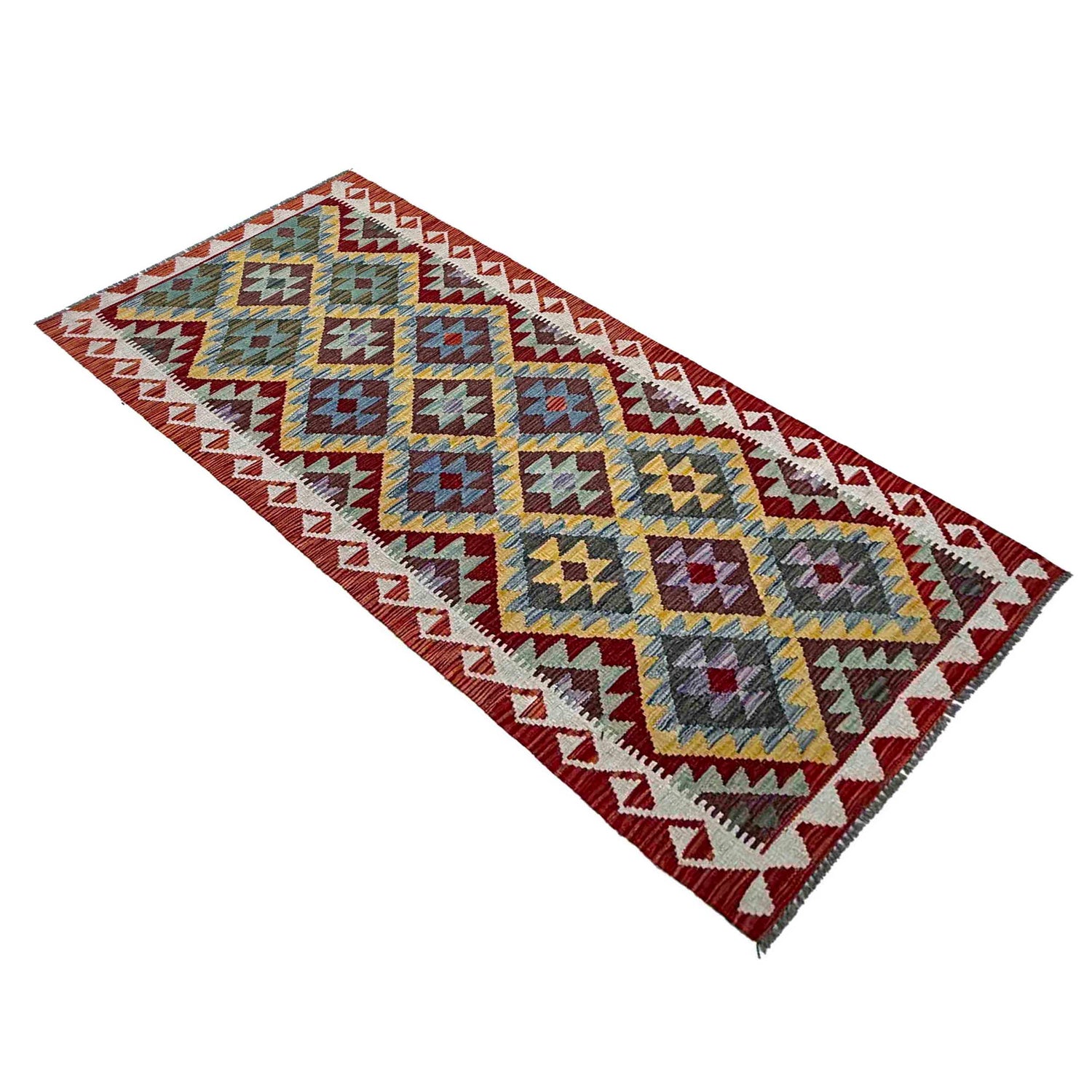 Vegetable Kilim Runner 2' 9" x 7' 9" (ft) - No. P36945