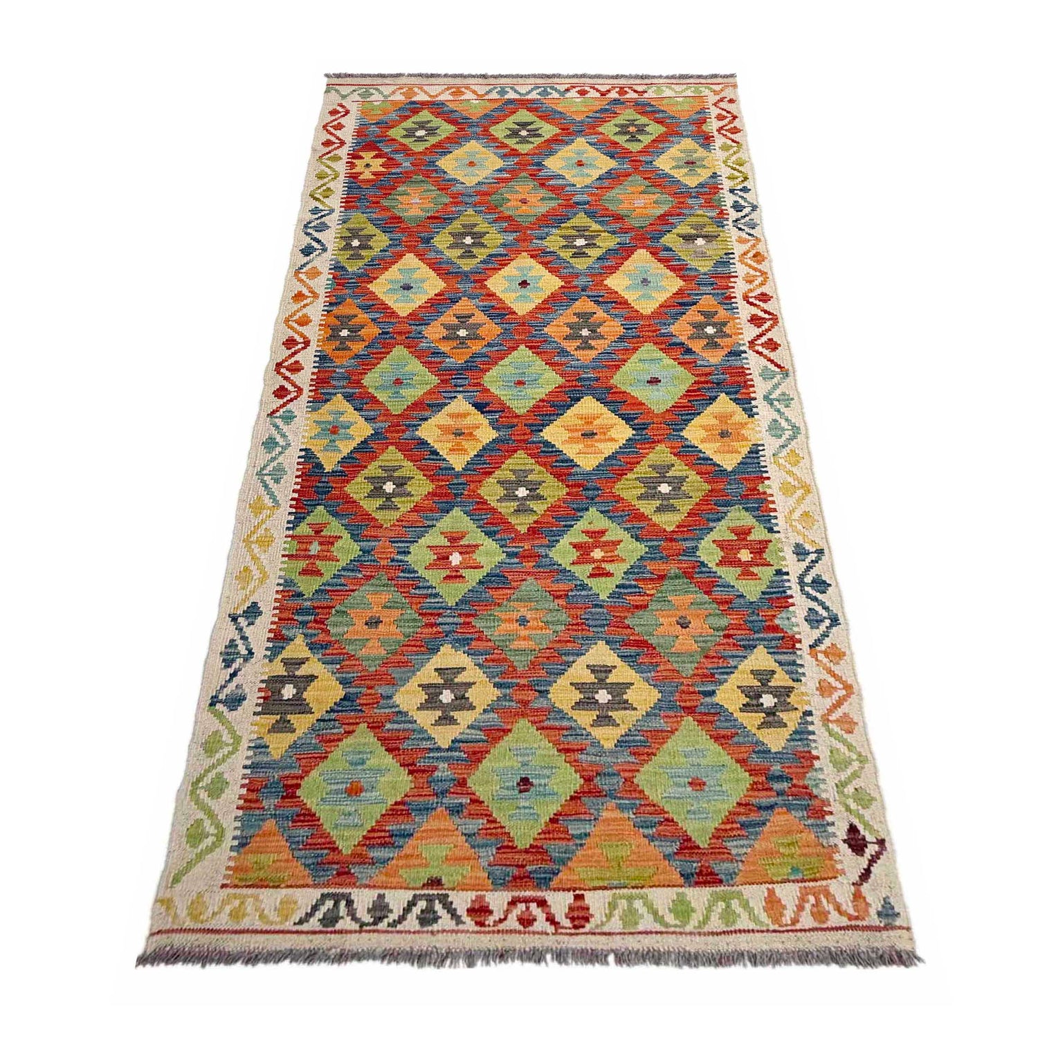 Vegetable Kilim Runner 3' 0" x 7' 9" (ft) - No. P36947