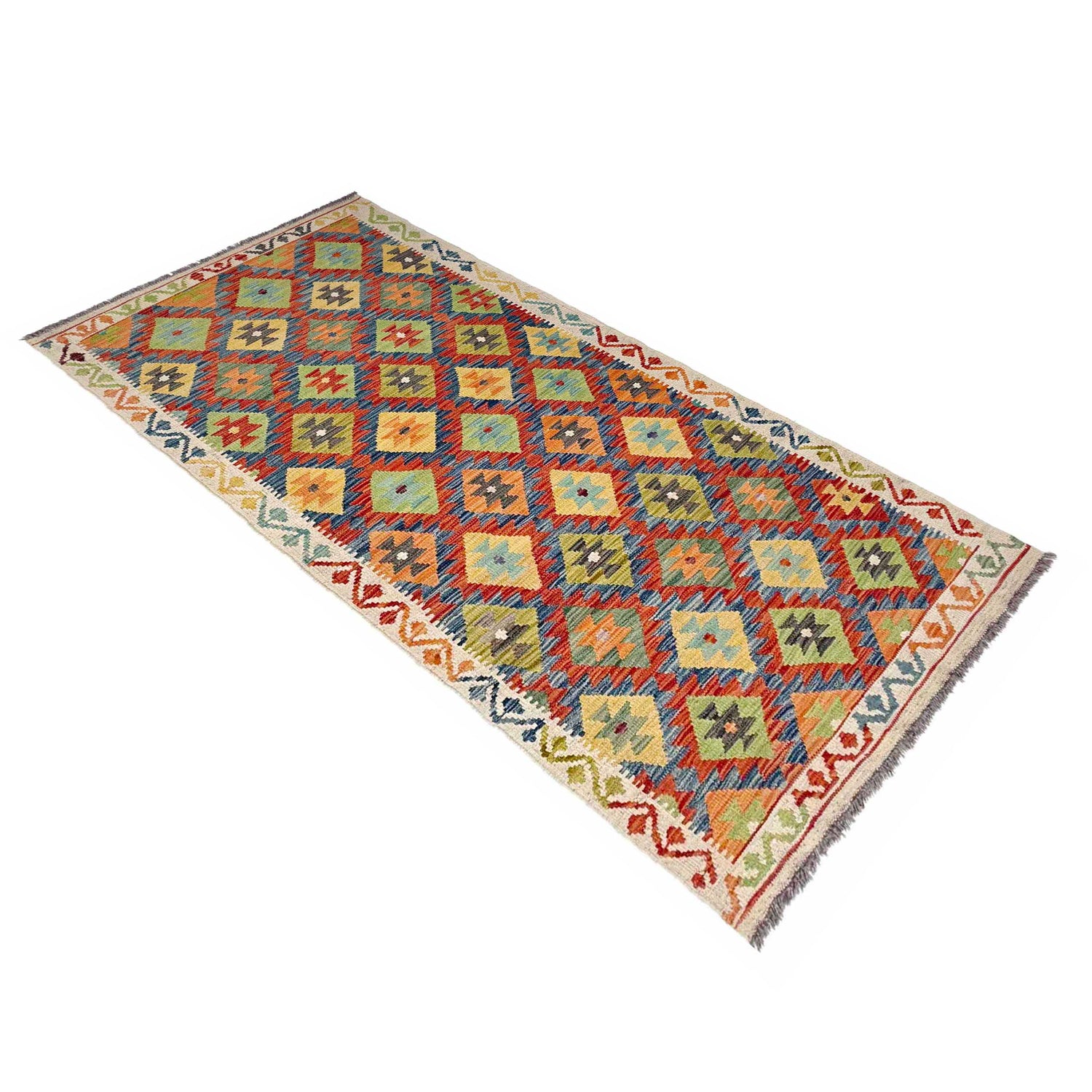 Vegetable Kilim Runner 3' 0" x 7' 9" (ft) - No. P36947