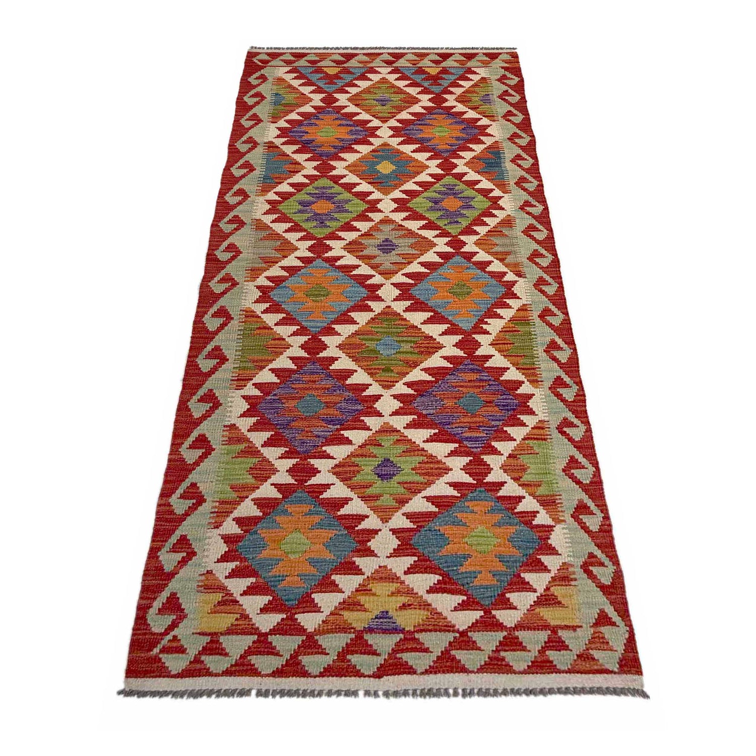 Vegetable Kelim Runner 2' 11" x 8' 0" (ft) - No. P36948
