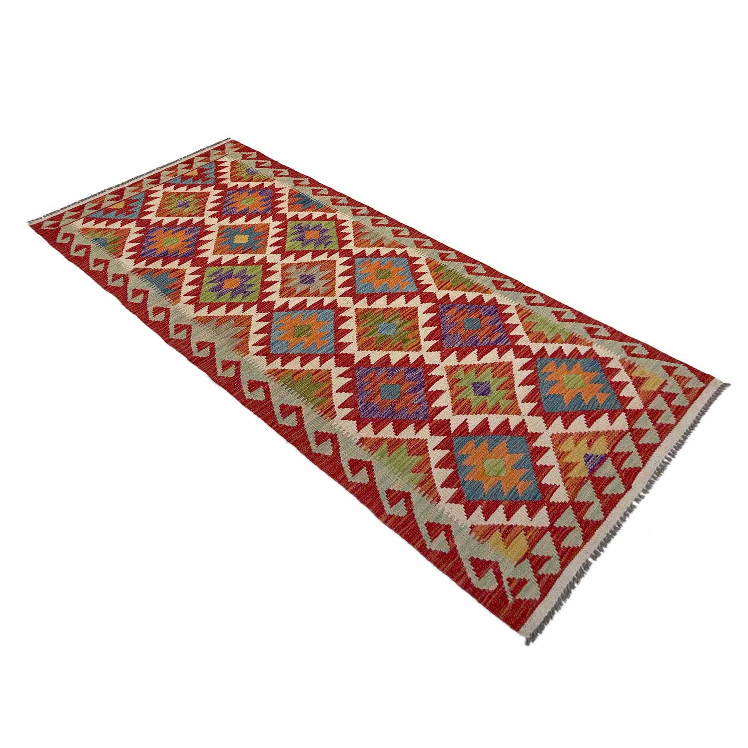 Vegetable Kelim Runner 2' 11" x 8' 0" (ft) - No. P36948