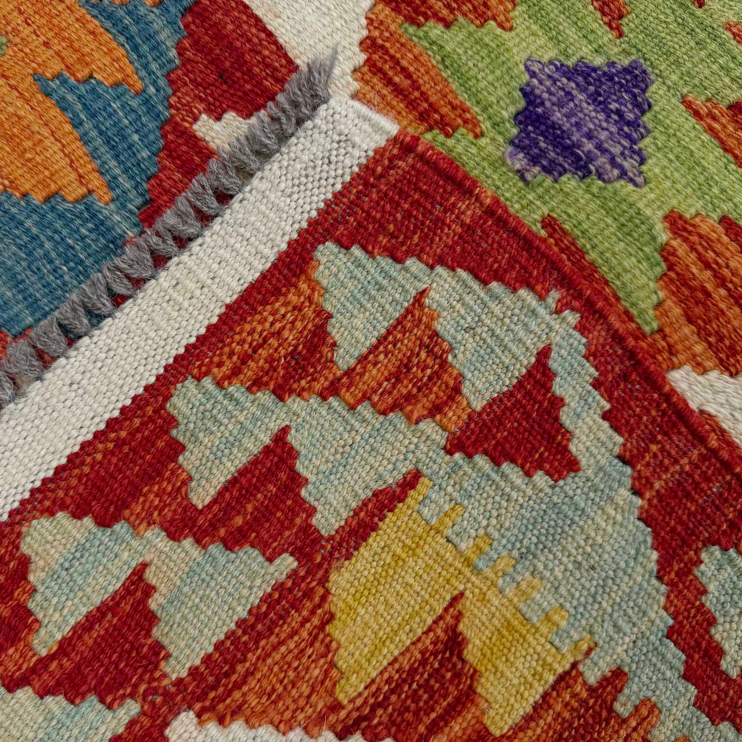 Vegetable Kelim Runner 2' 11" x 8' 0" (ft) - No. P36948