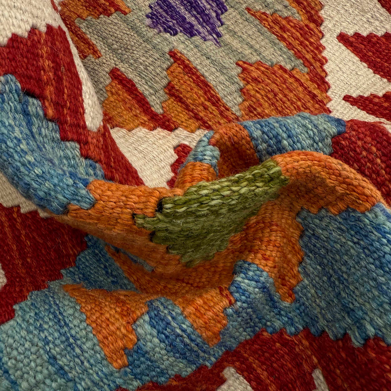 Vegetable Kelim Runner 2' 11" x 8' 0" (ft) - No. P36948