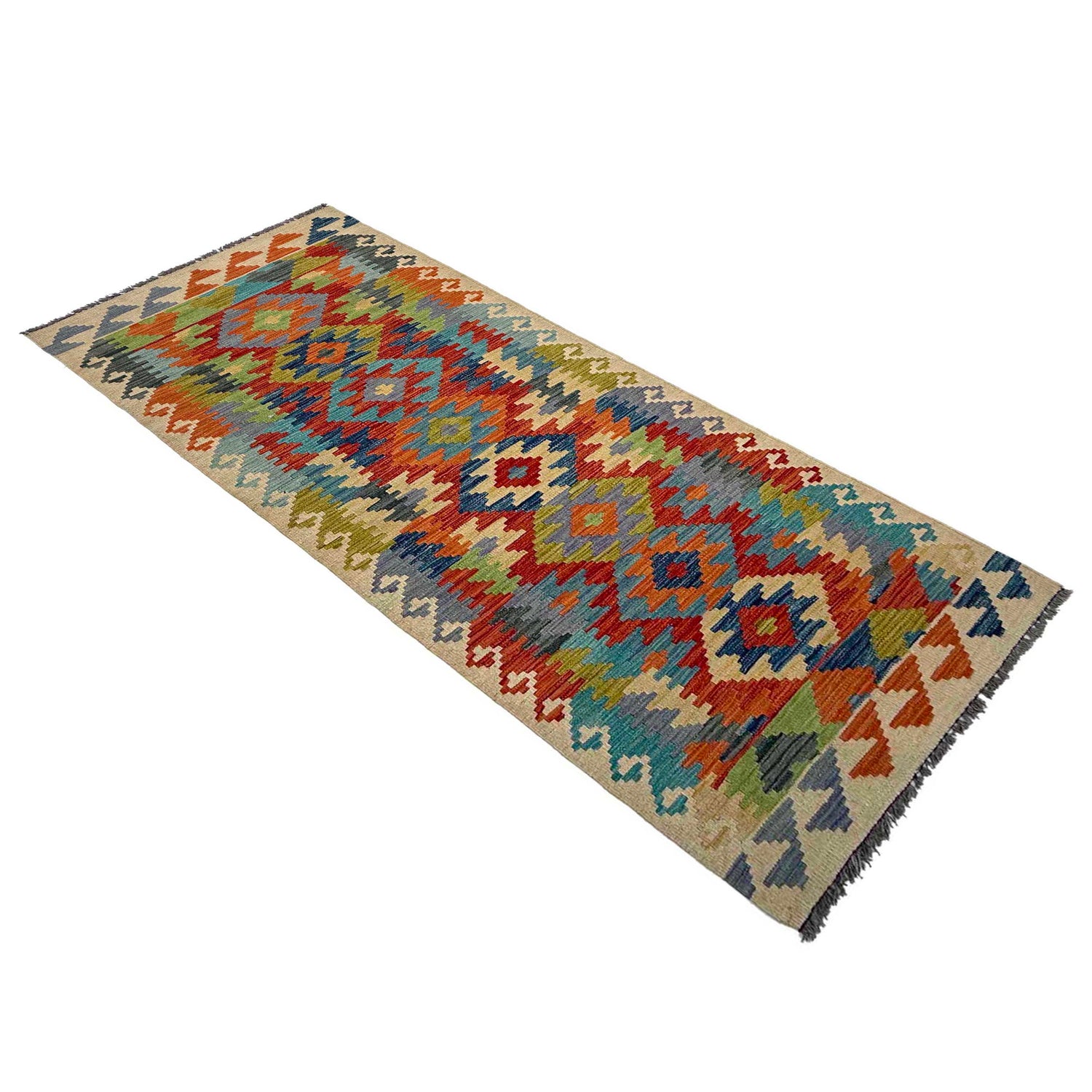 Vegetable Kelim Runner 2' 9" x 8' 4" (ft) - No. P36949