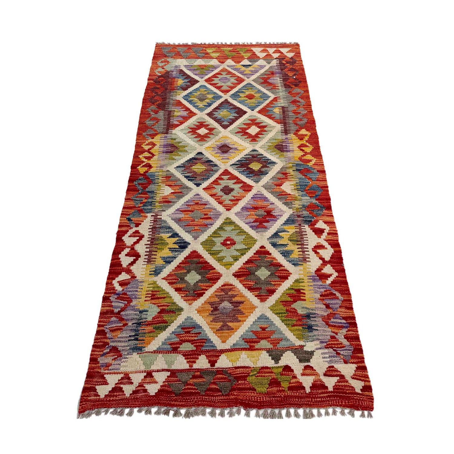 Vegetable Kelim Runner 2' 5" x 6' 3" (ft)- No. P36964