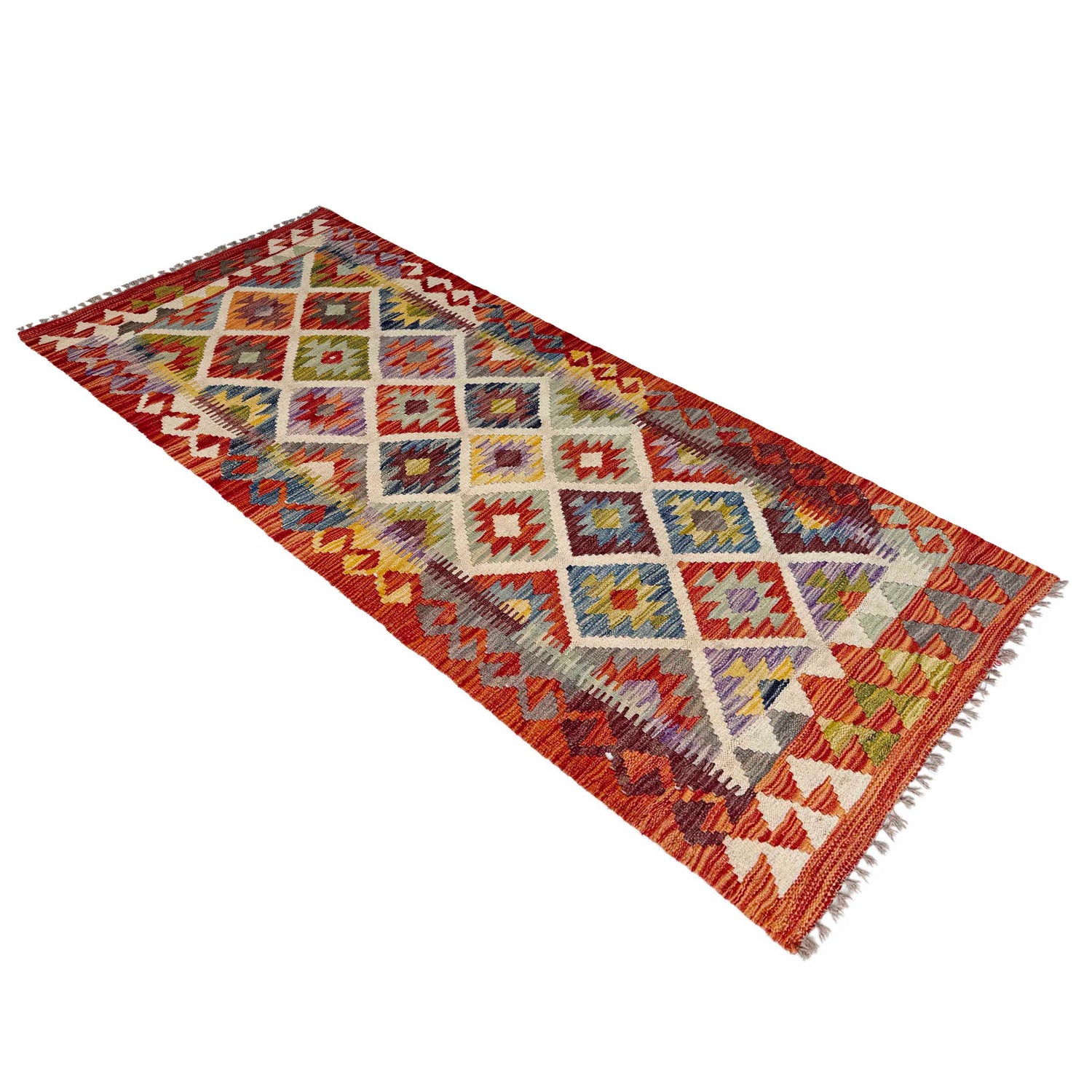 Vegetable Kelim Runner 2' 5" x 6' 3" (ft)- No. P36964