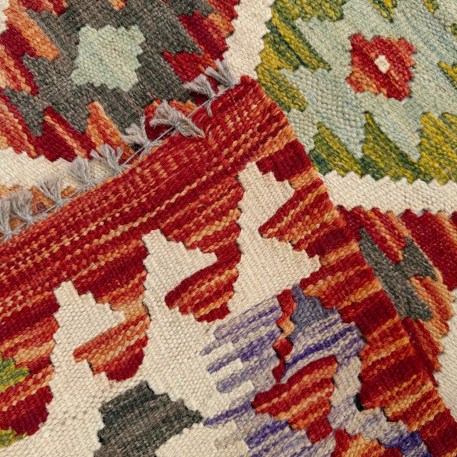 Vegetable Kelim Runner 2' 5" x 6' 3" (ft)- No. P36964