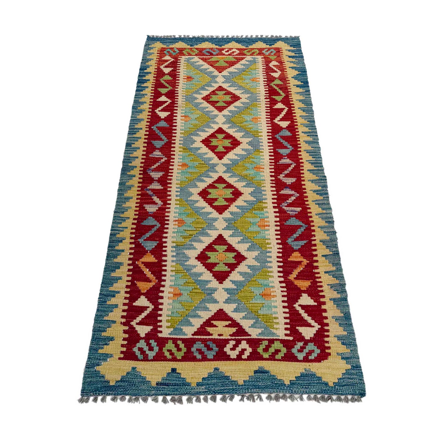 Vegetable Kelim Runner 2' 6" x 6' 4" (ft)- No. P36966
