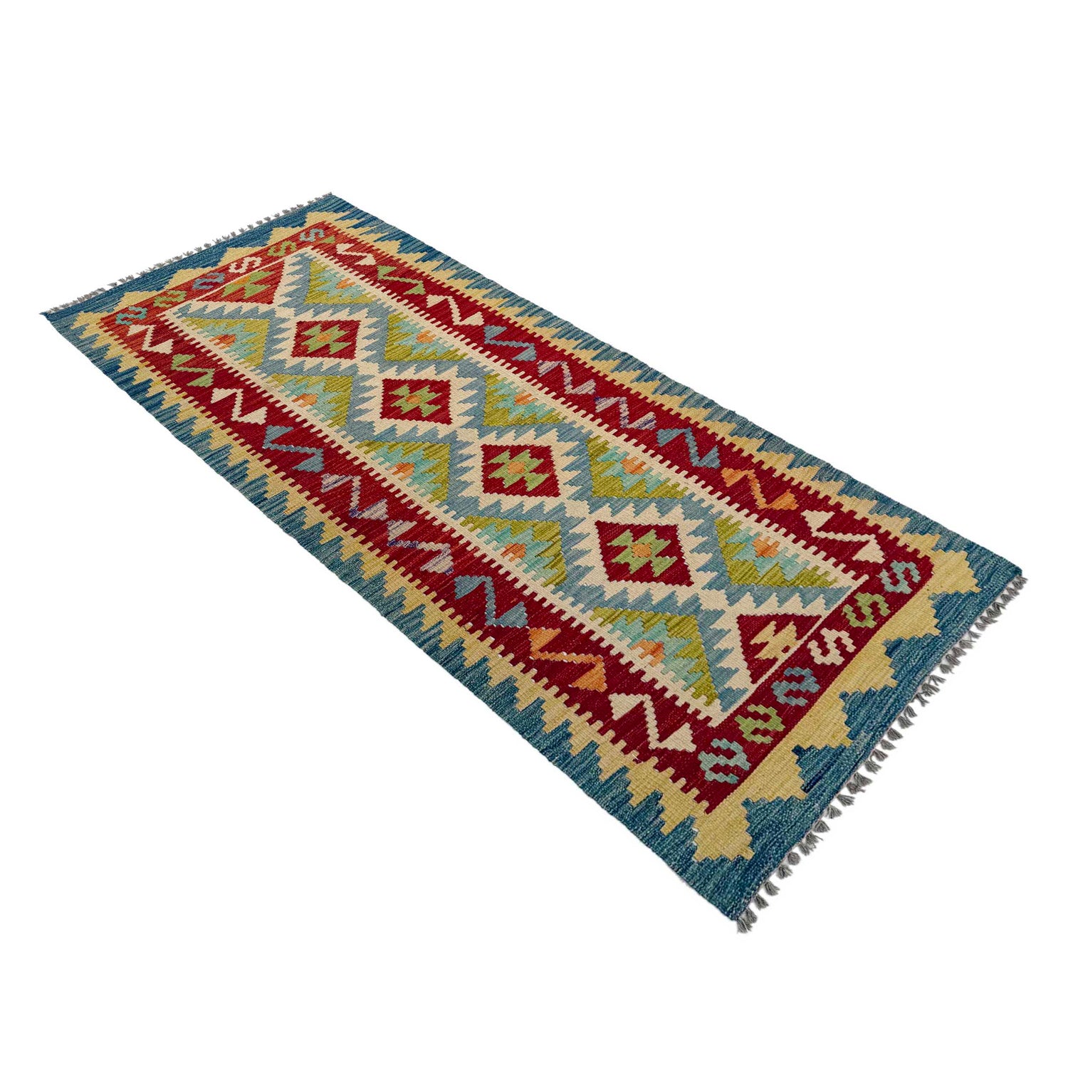 Vegetable Kelim Runner 2' 6" x 6' 4" (ft)- No. P36966