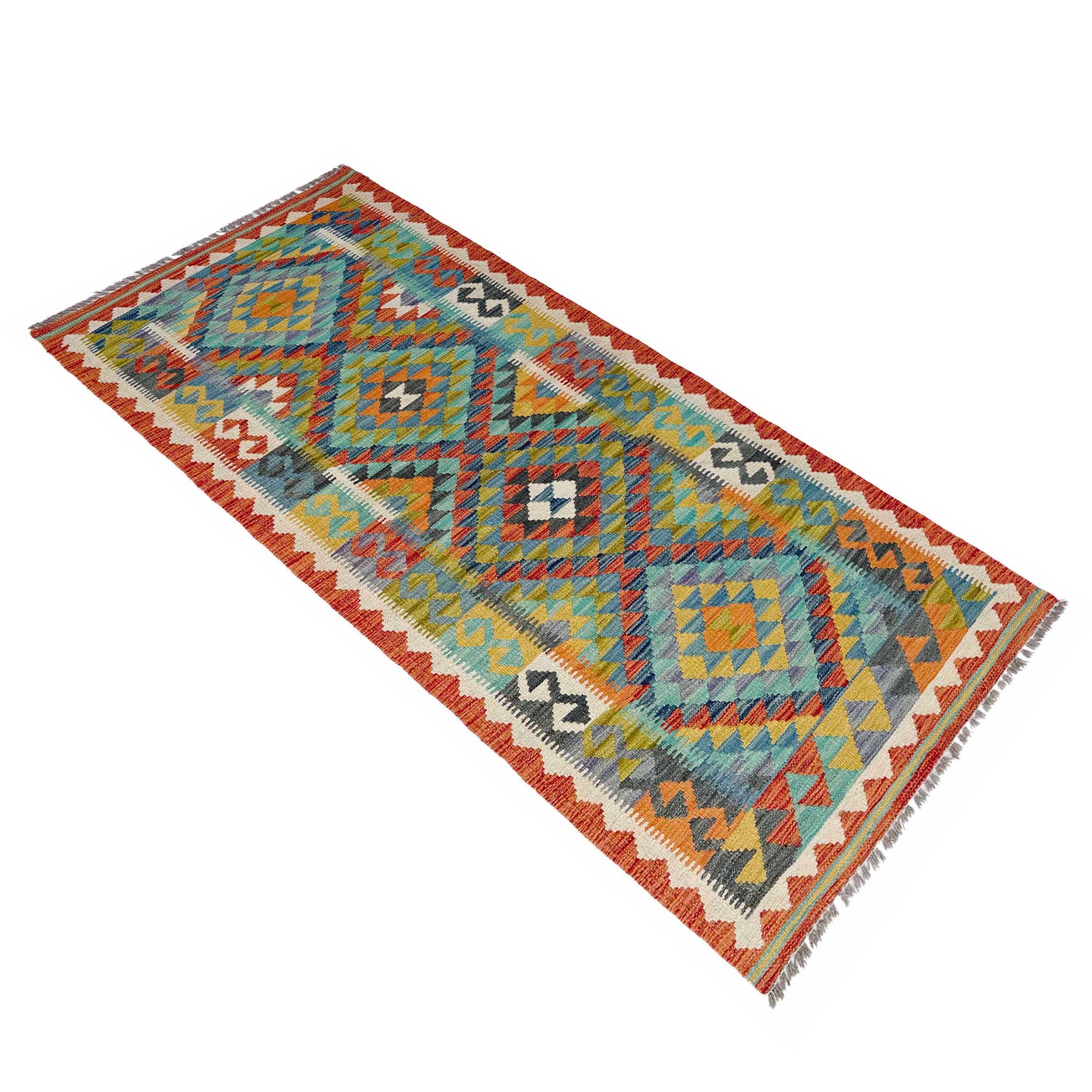 Vegetable Kelim Runner 2' 9" x 6' 9" (ft)- No. P36971