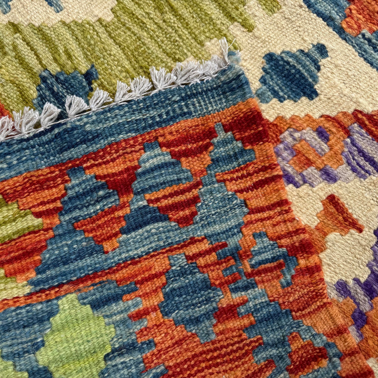 Vegetable Kelim Runner 2' 5" x 9' 3" (ft) - No. P36978