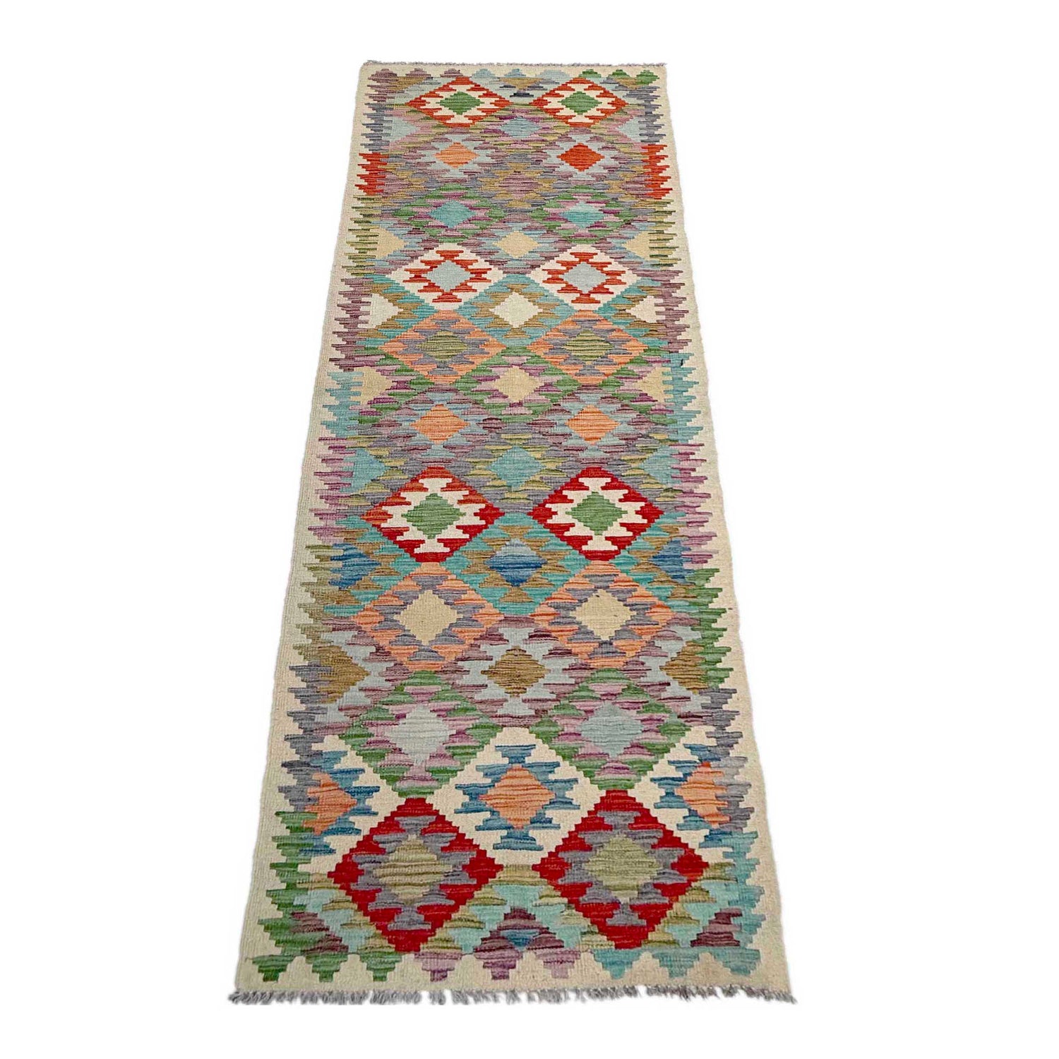 Vegetable Kilim Runner 2' 7" x 9' 8" (ft) - No. P36979