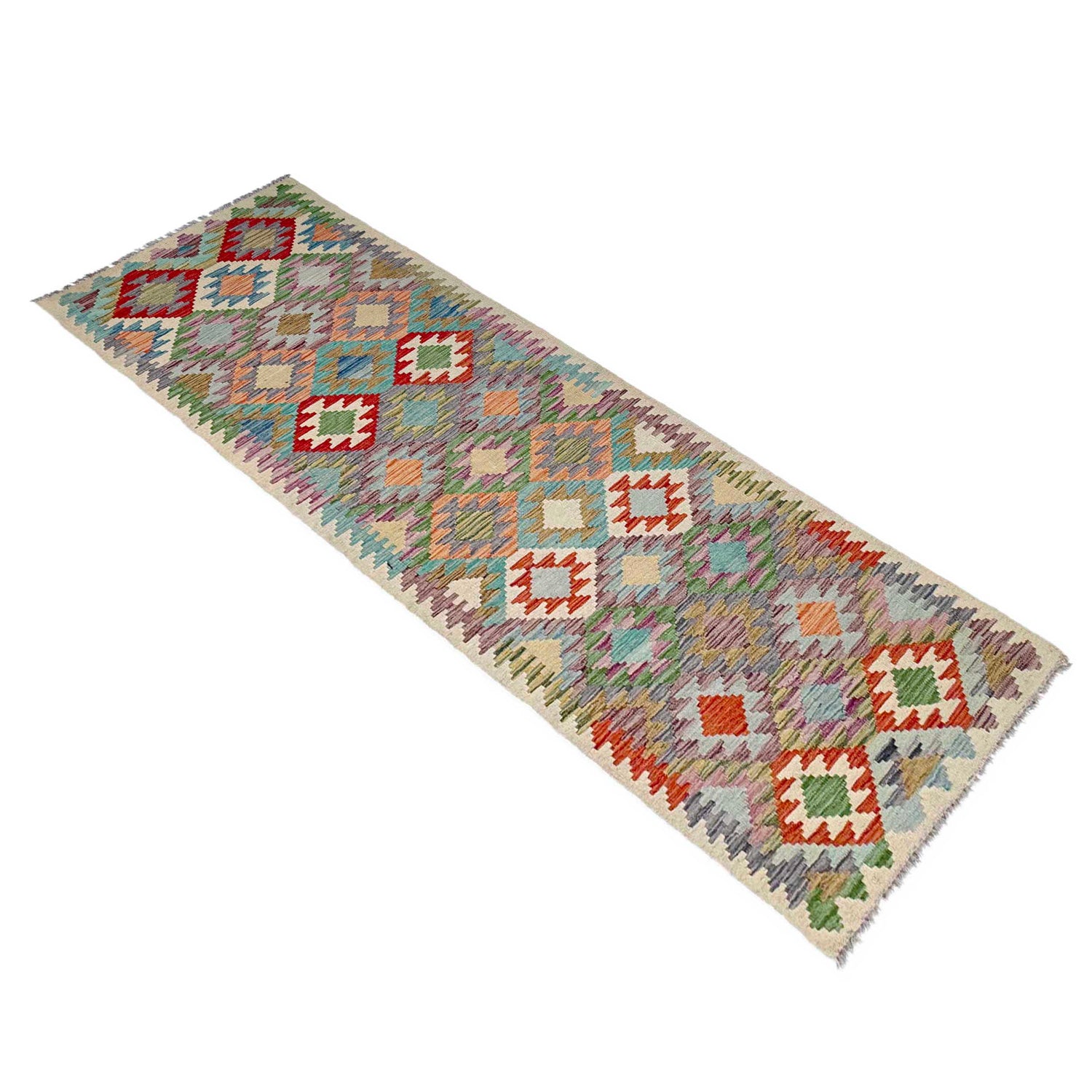 Vegetable Kilim Runner 2' 7" x 9' 8" (ft) - No. P36979