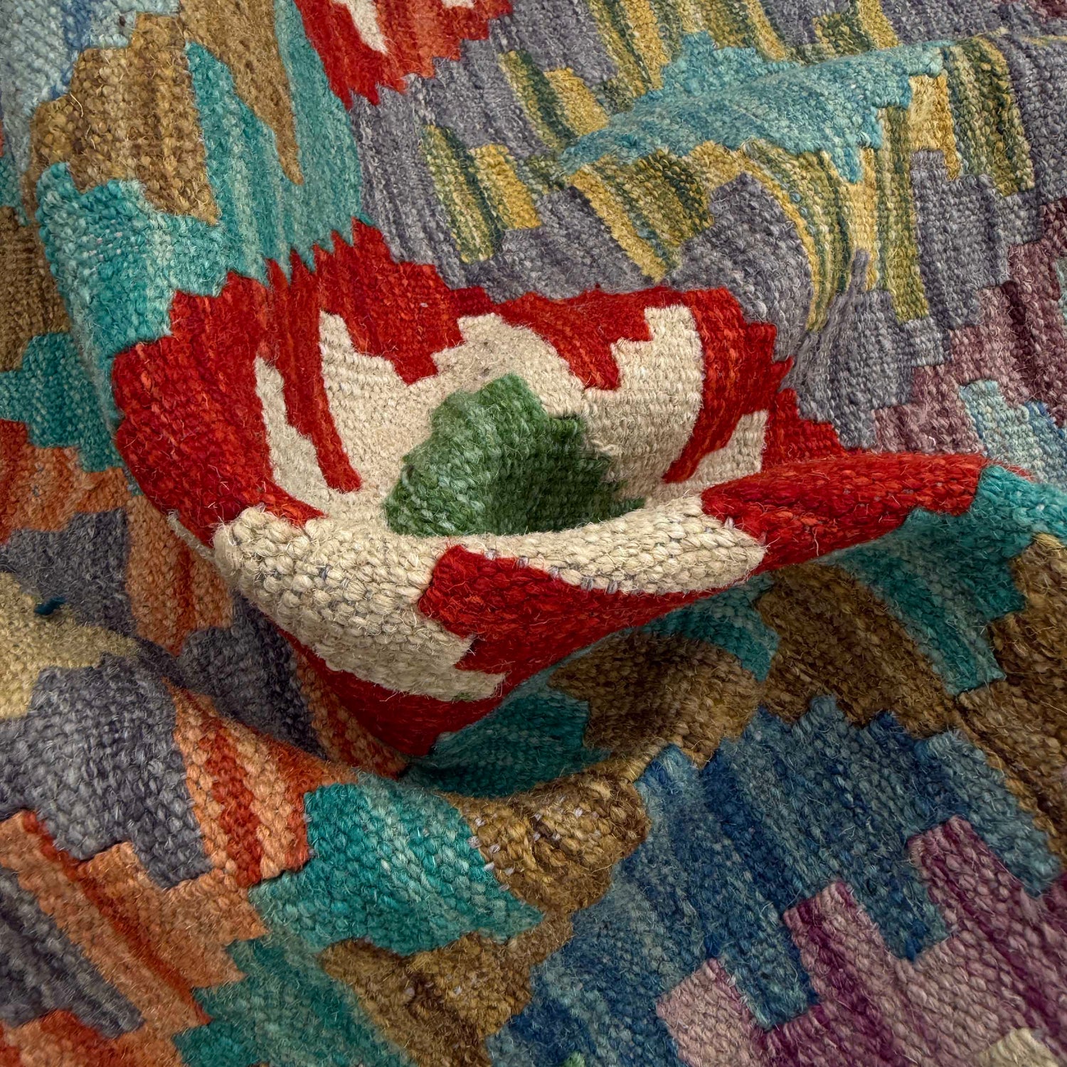 Vegetable Kilim Runner 2' 7" x 9' 8" (ft) - No. P36979