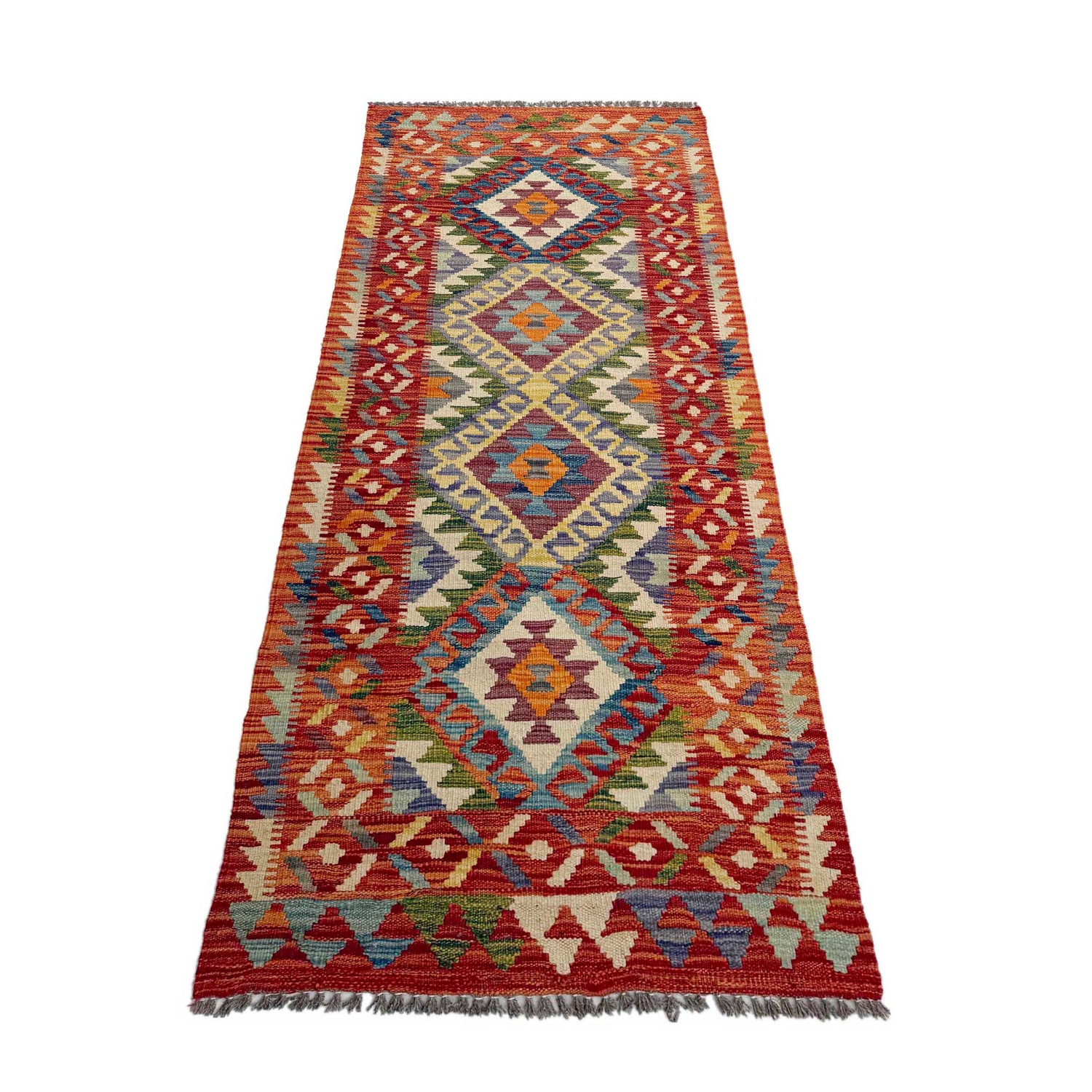 Vegetable Kelim Runner 2' 5" x 6' 5" (ft)- No. P36991